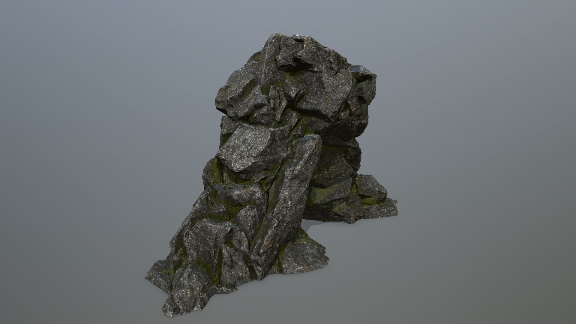 rocks rock Low-poly 3D model_12