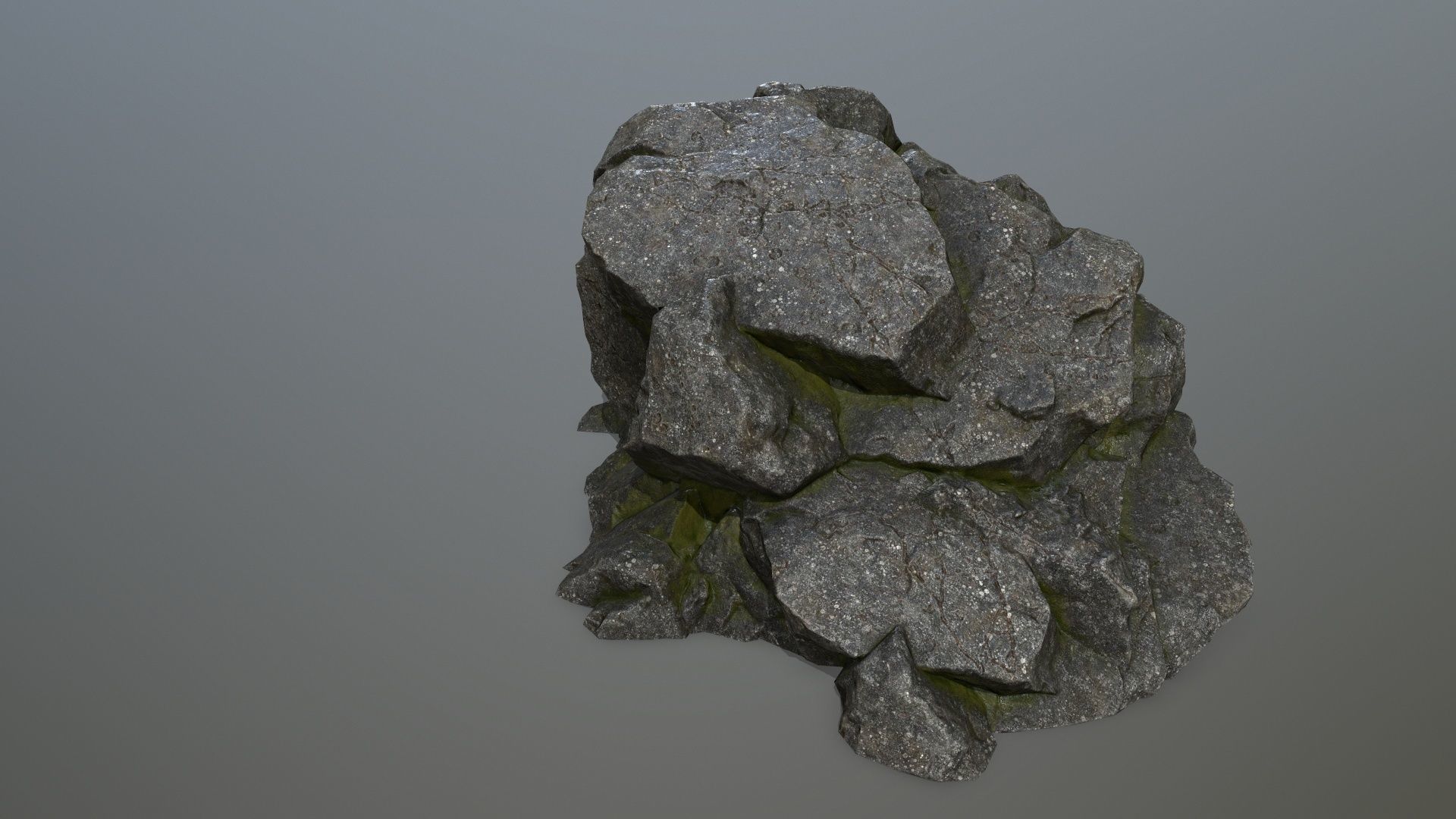 rocks rock Low-poly 3D model_8