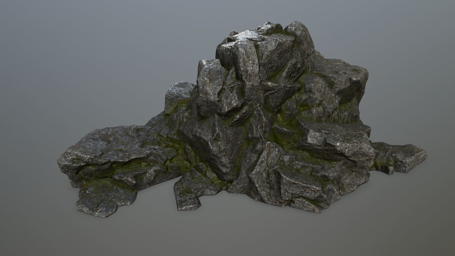 rocks rock Low-poly 3D model_33
