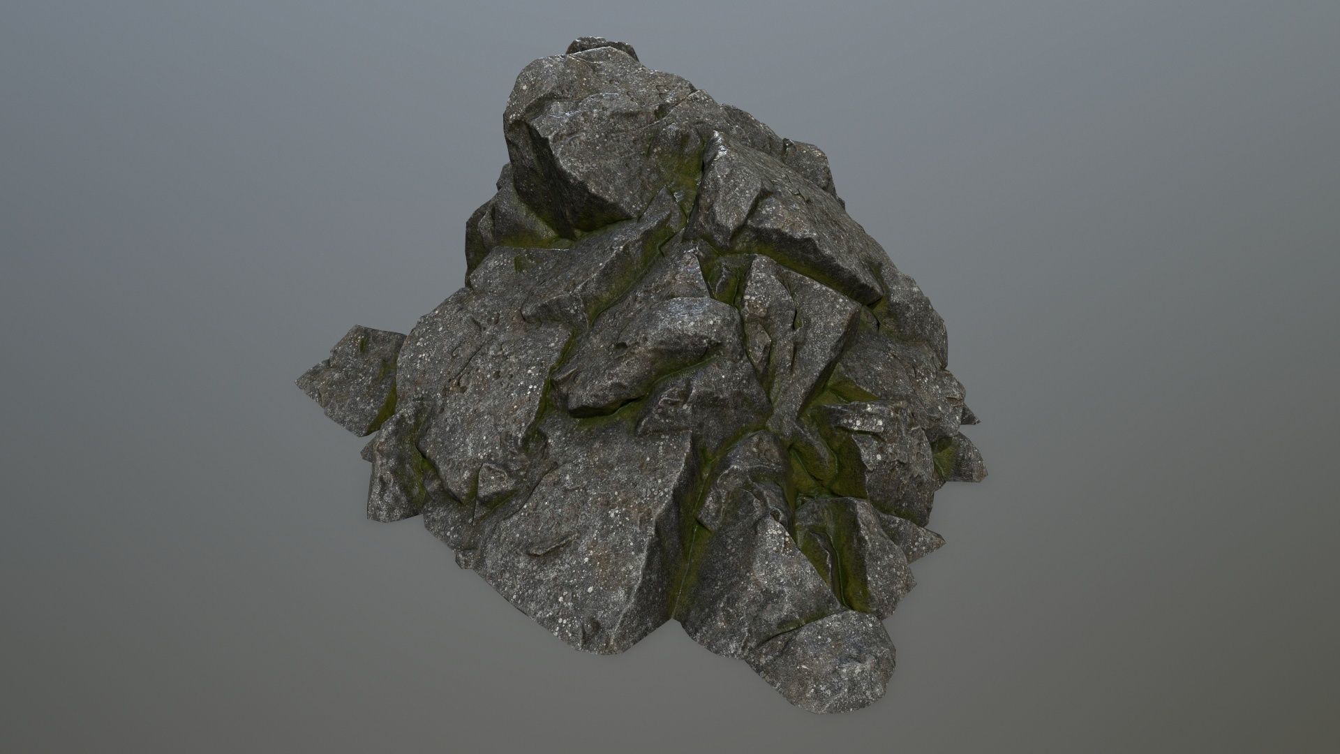 rocks rock Low-poly 3D model_14