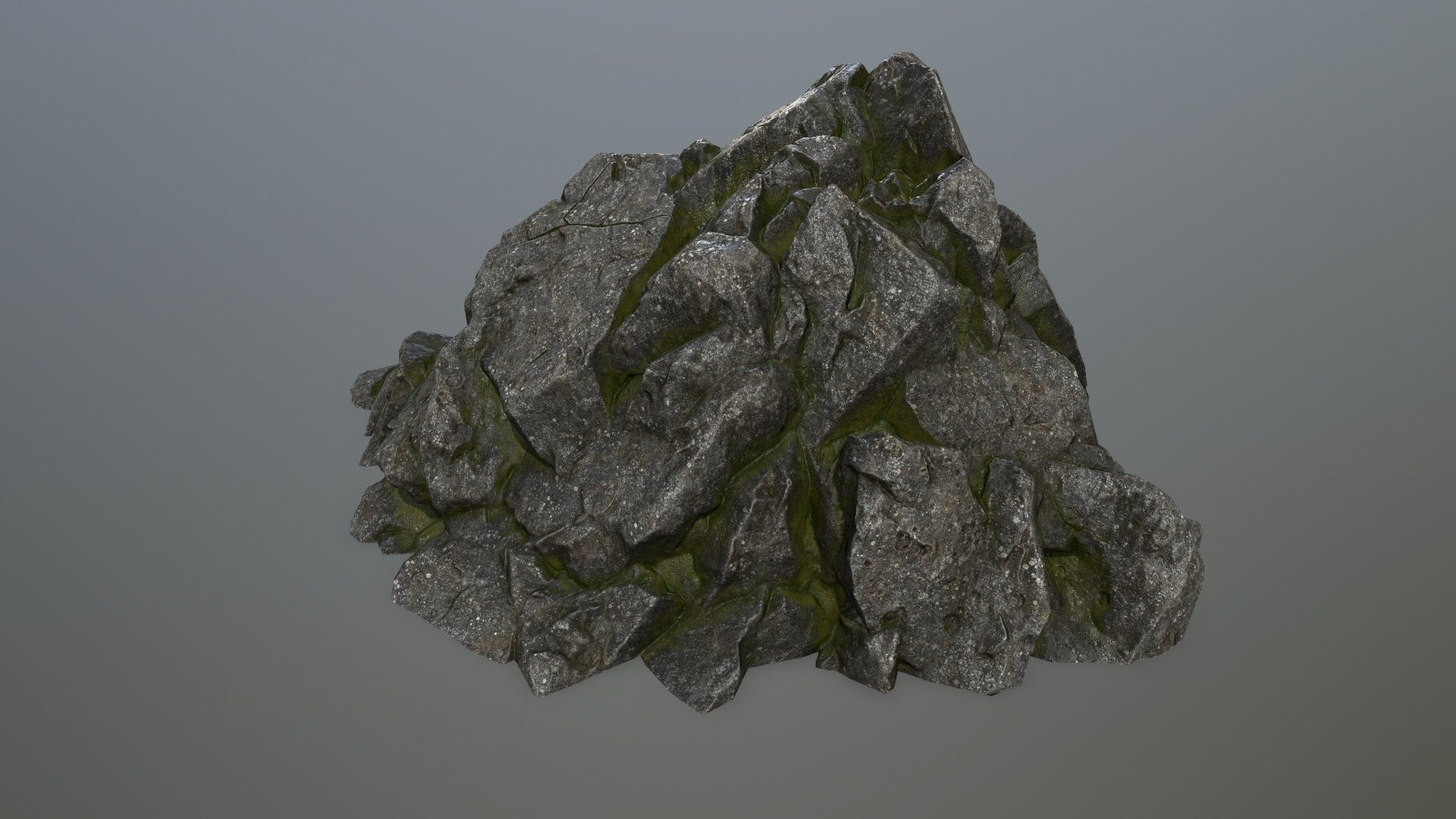 rocks rock Low-poly 3D model_10