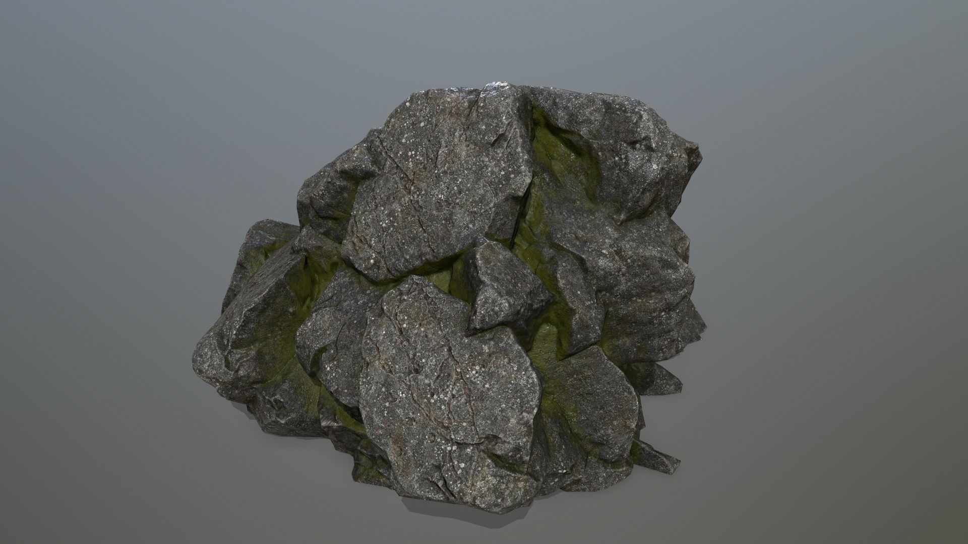 rocks rock Low-poly 3D model_7