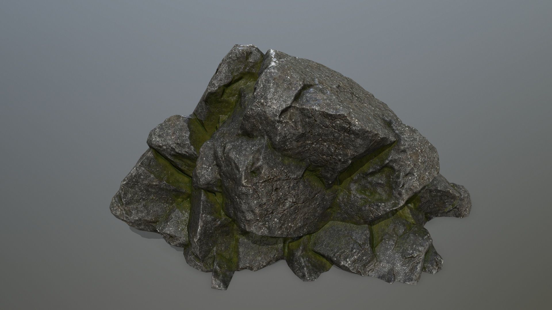 rocks rock Low-poly 3D model_15