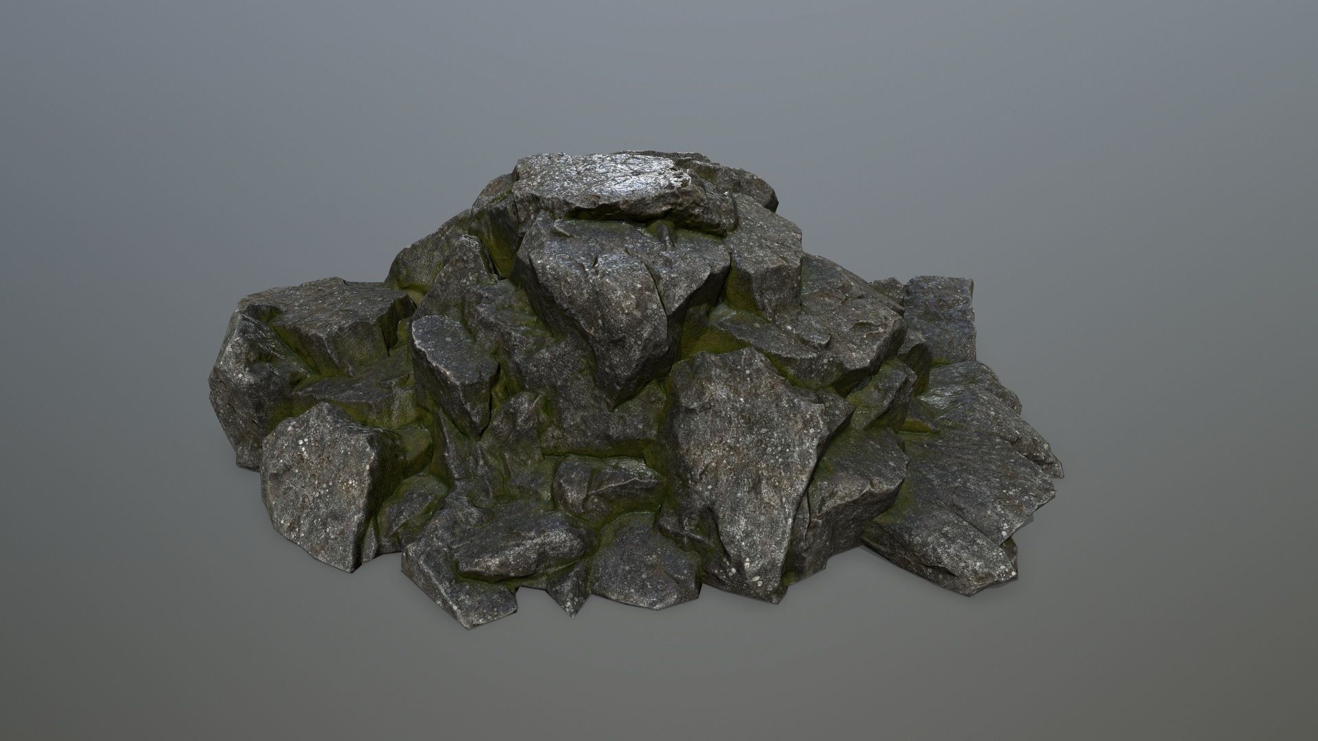 rocks rock Low-poly 3D model_23