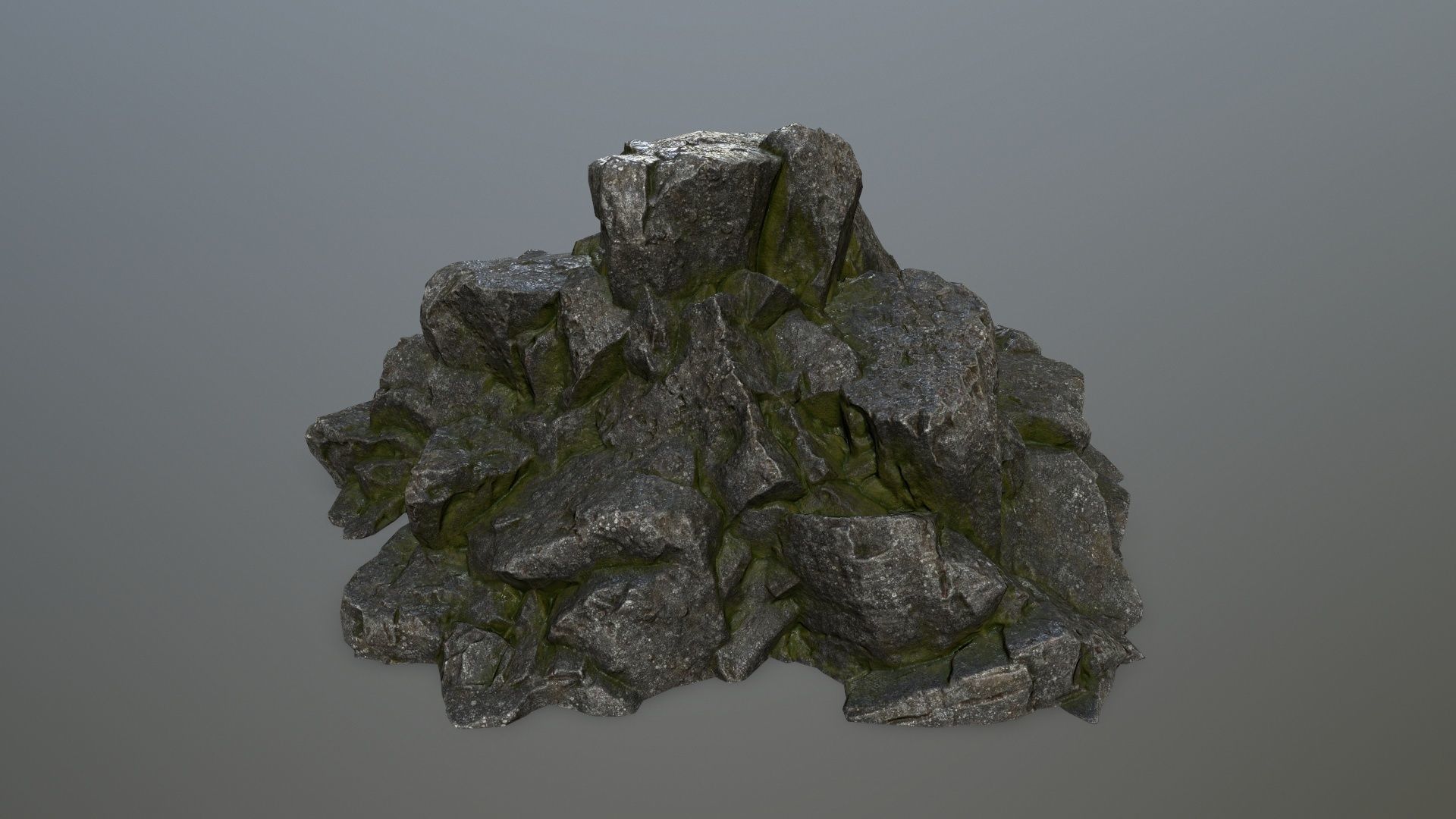 rocks rock Low-poly 3D model_32