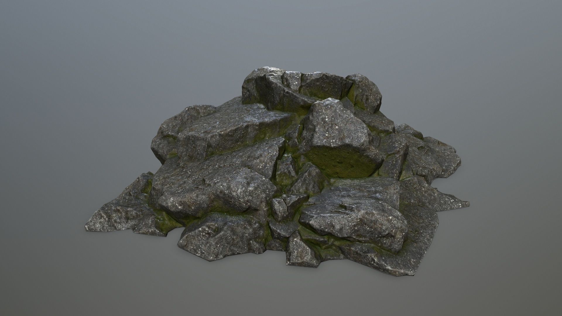 rocks rock Low-poly 3D model_22