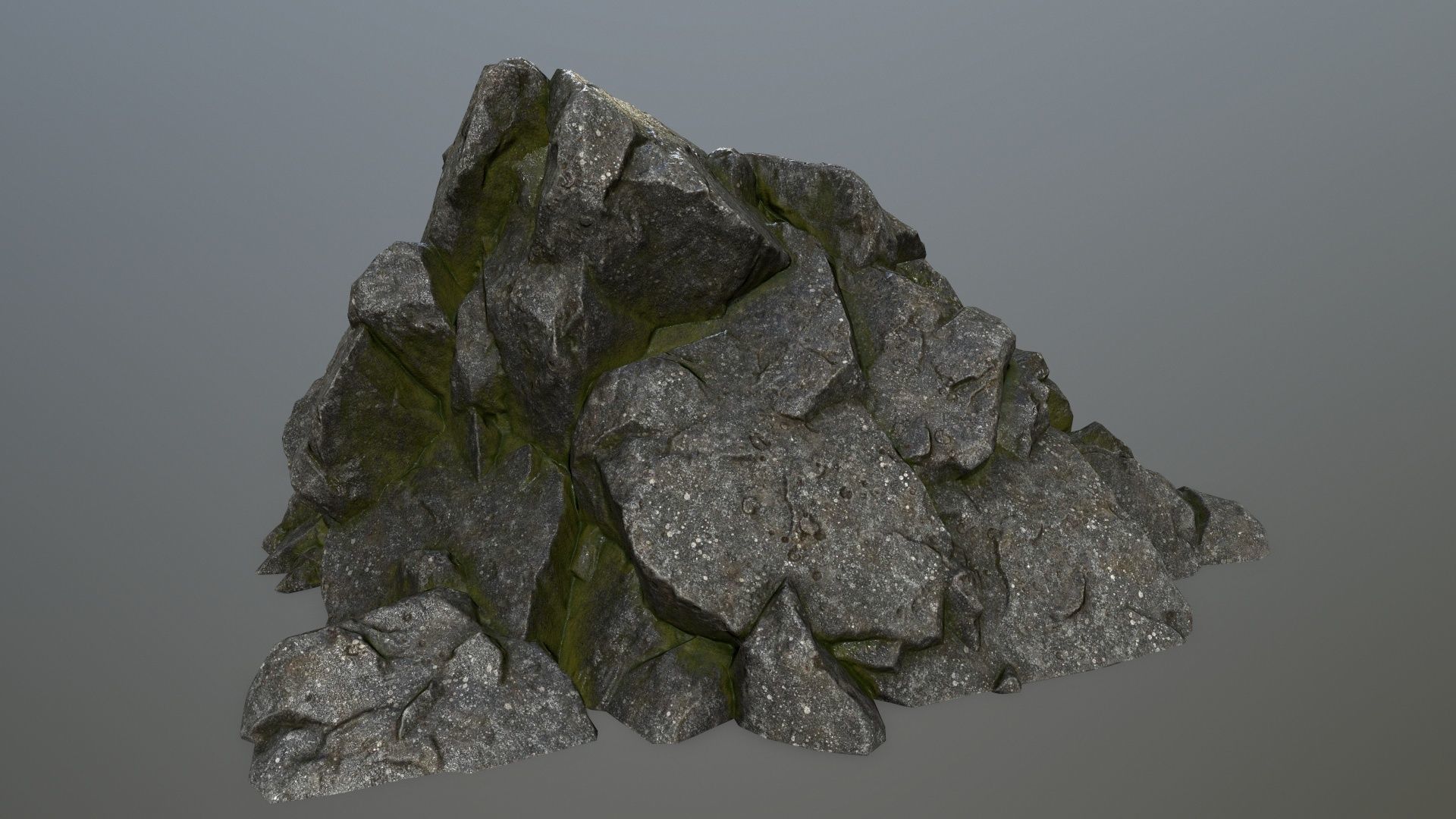 rocks rock Low-poly 3D model_16