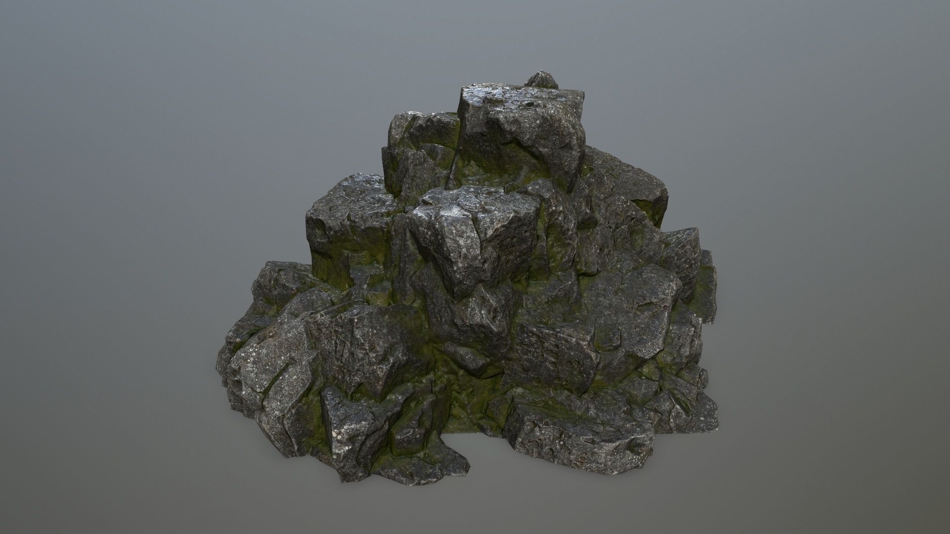rocks rock Low-poly 3D model_31