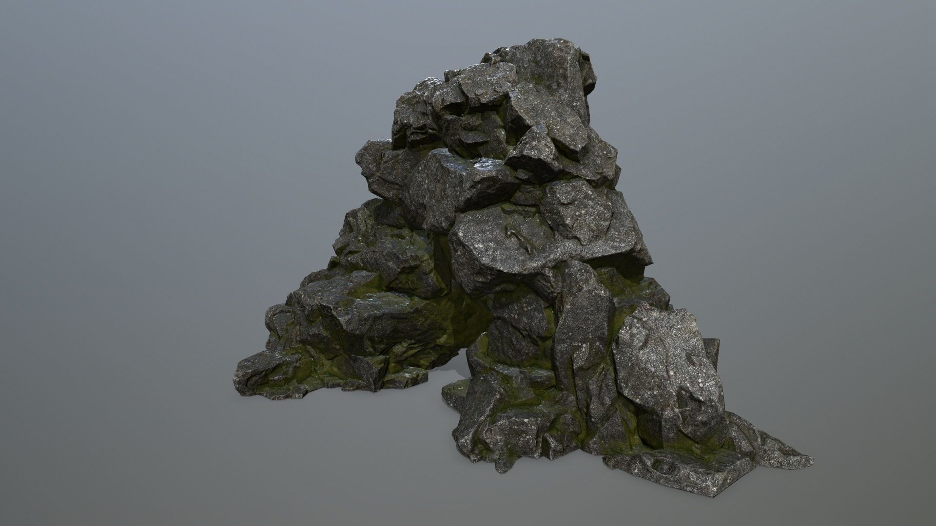 rocks rock Low-poly 3D model_18