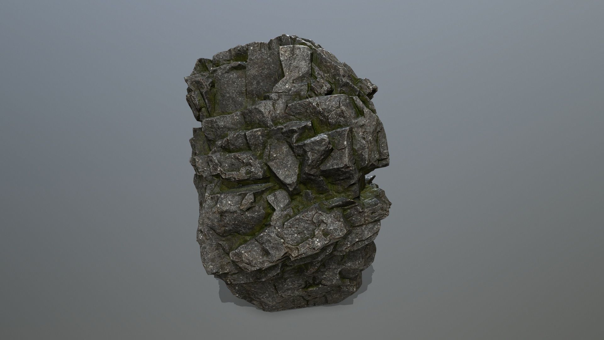 rocks rock Low-poly 3D model_29