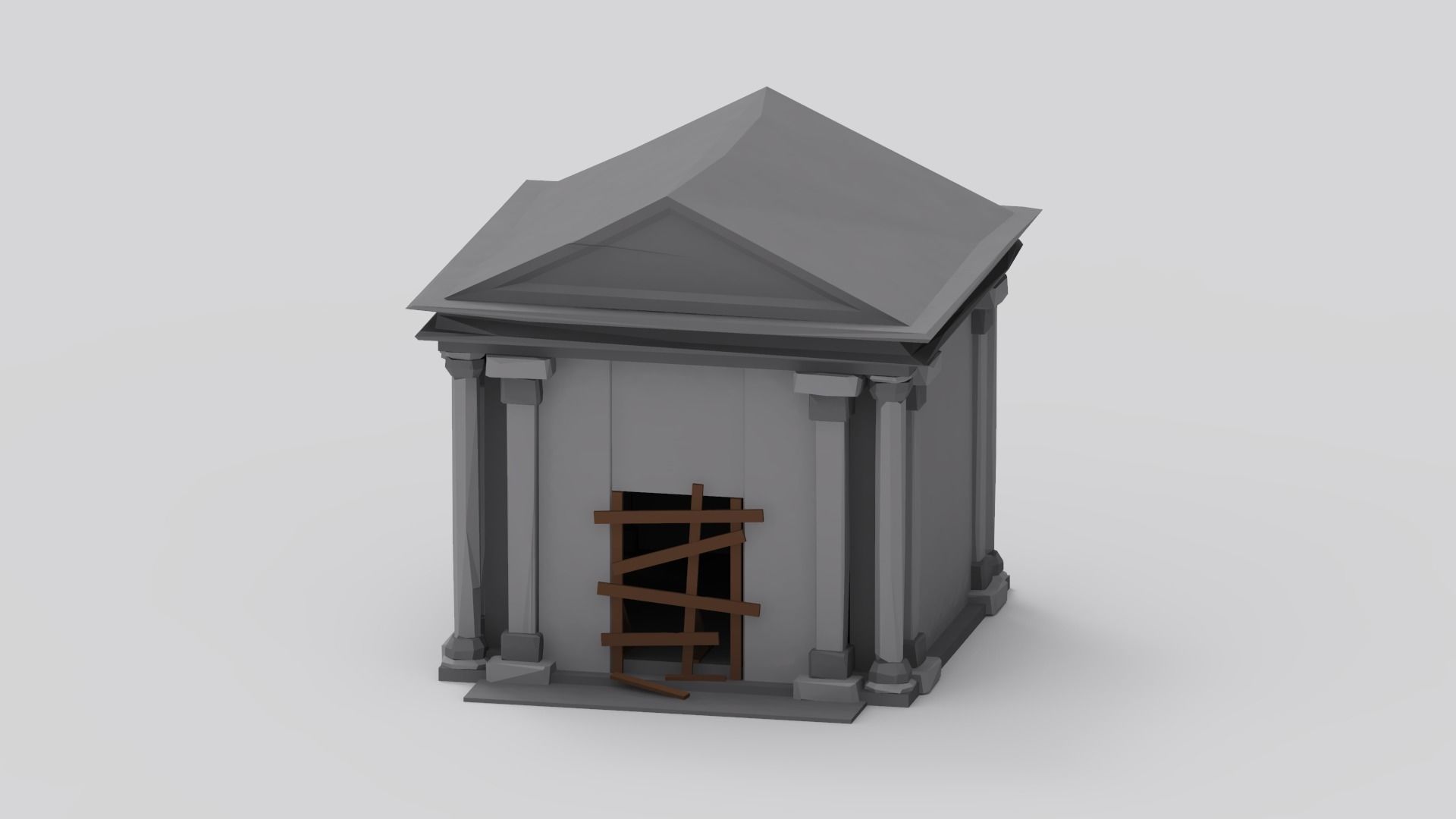 Haunted Graveyard Pack - 54 Assets Low-poly 3D model_33