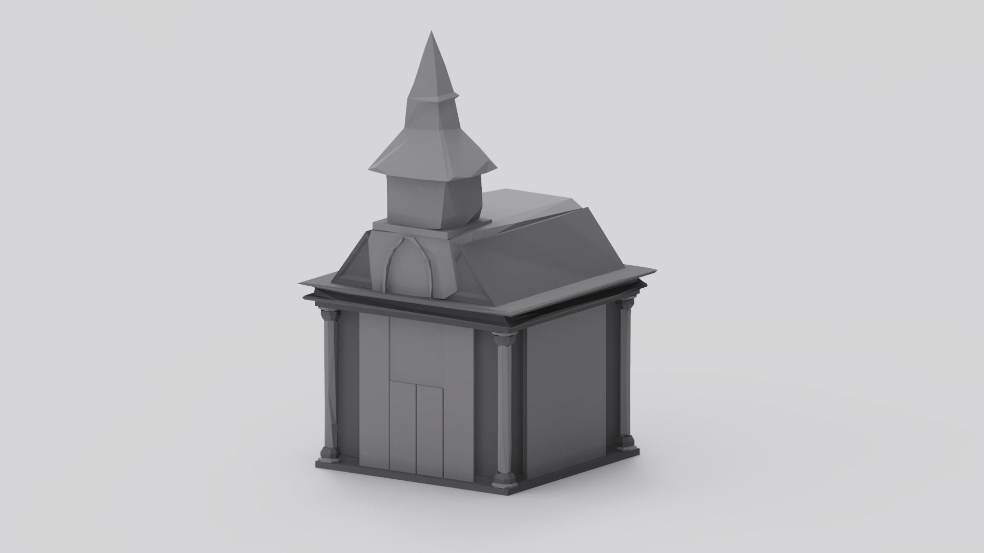 Haunted Graveyard Pack - 54 Assets Low-poly 3D model_55
