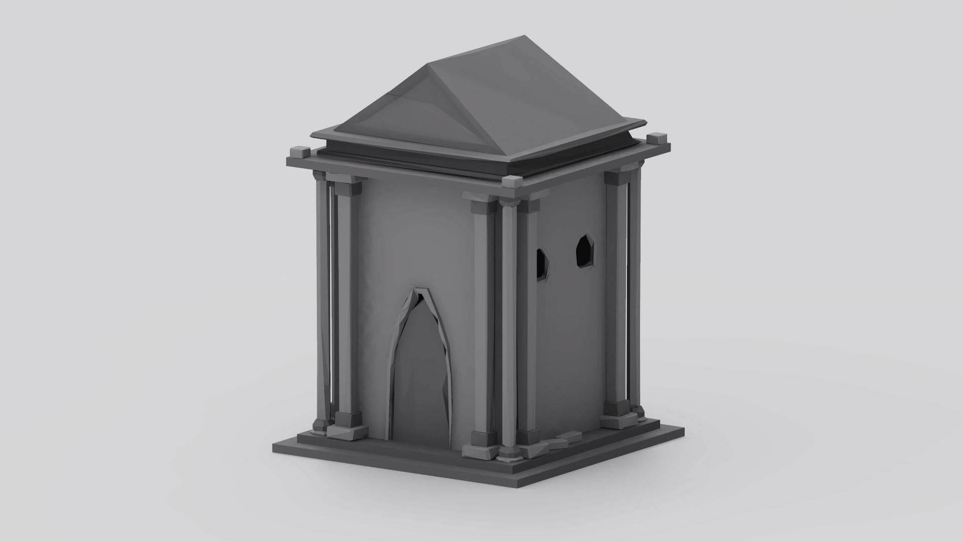 Haunted Graveyard Pack - 54 Assets Low-poly 3D model_62