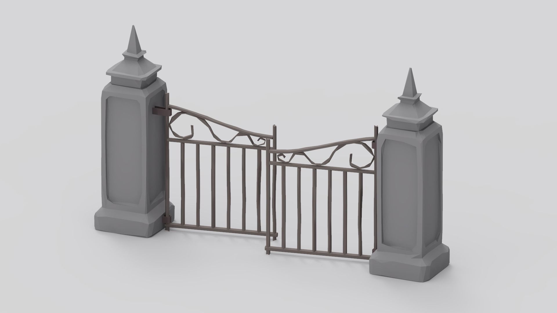 Haunted Graveyard Pack - 54 Assets Low-poly 3D model_37