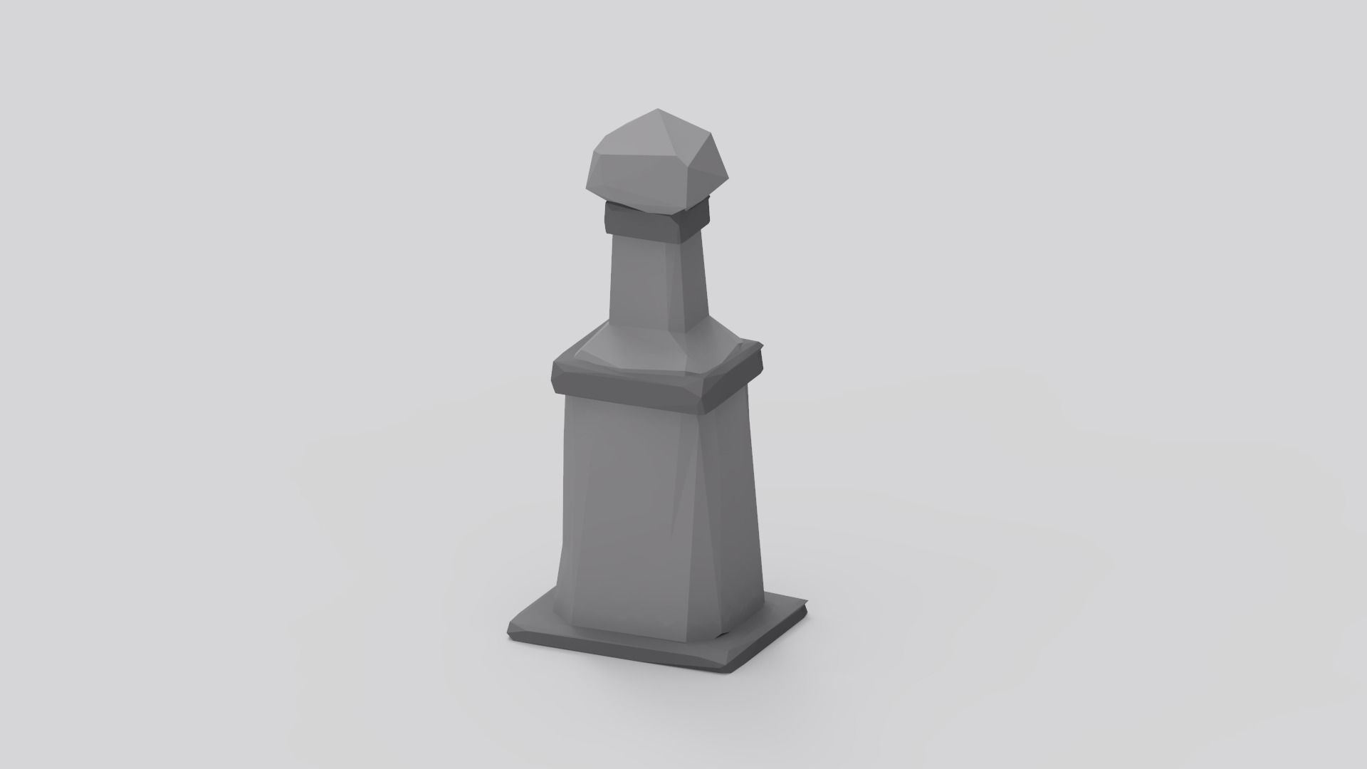 Haunted Graveyard Pack - 54 Assets Low-poly 3D model_35