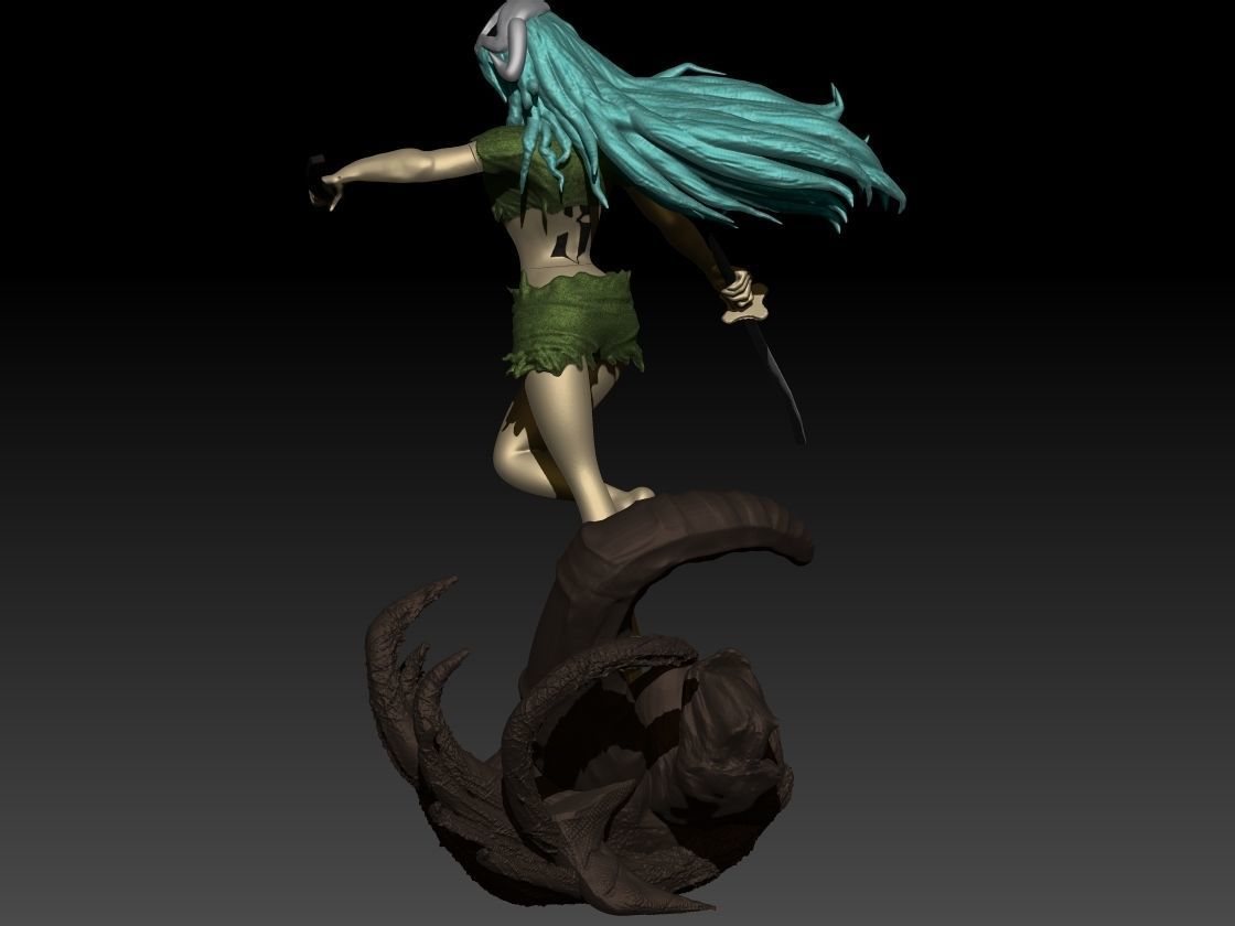 girl Spada bleach 3D print model_3