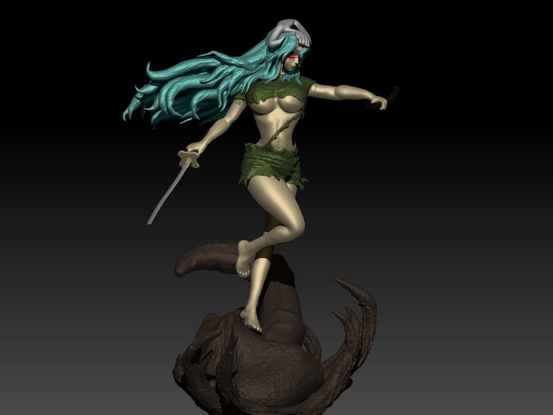 girl Spada bleach 3D print model_2