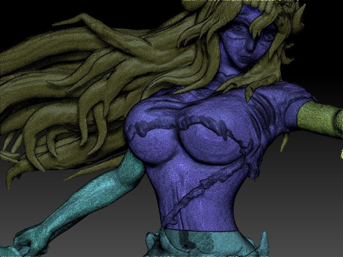 girl Spada bleach 3D print model_10