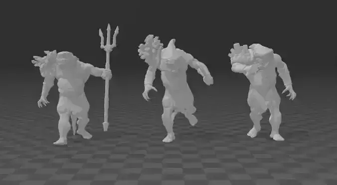 megalodon yetis - ogor mawtribes - dynamic pose