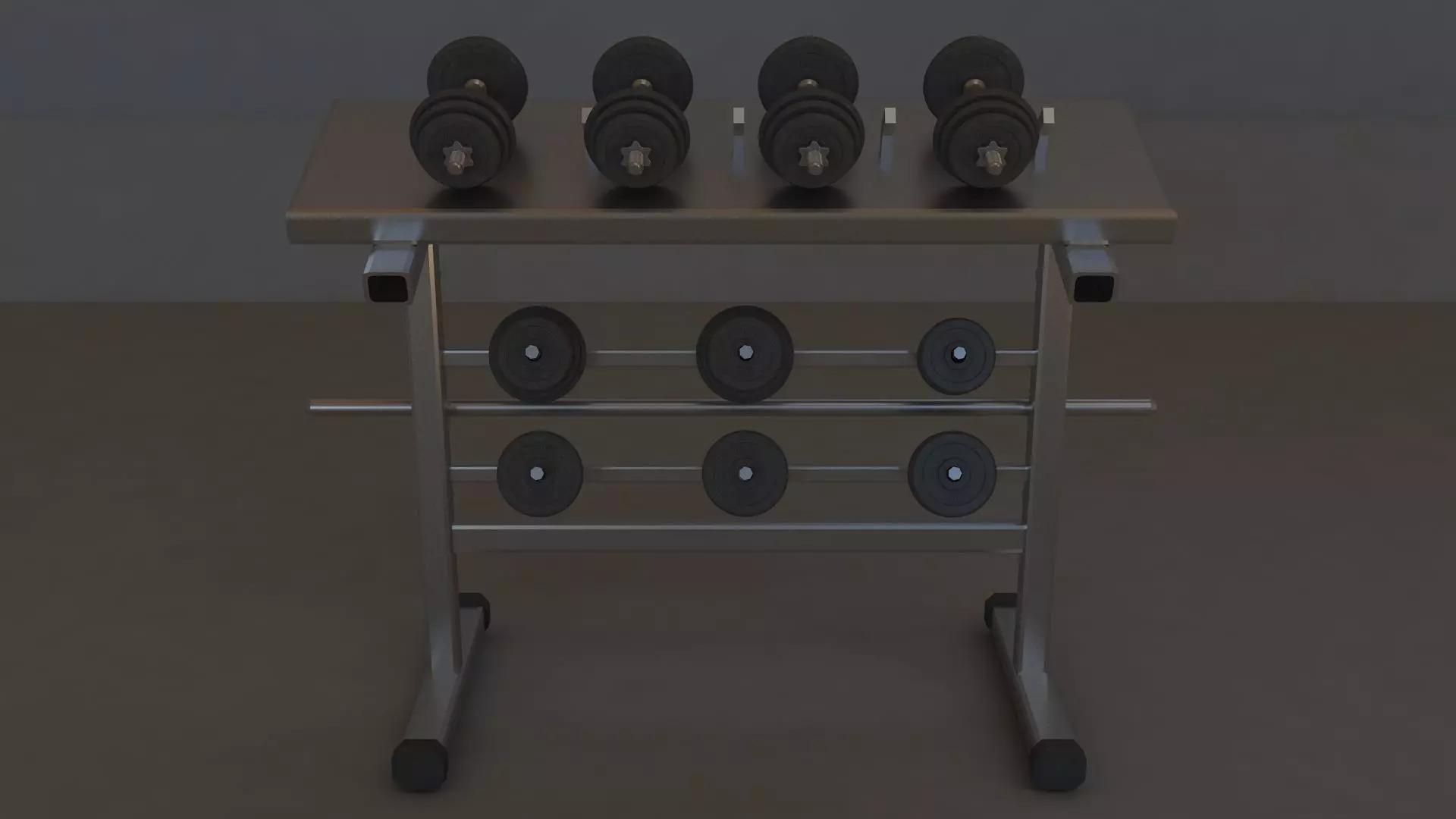 Dumble and Stand 3D model