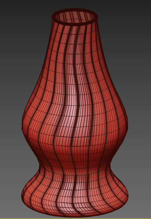 Pink Blossom Vase 3D model_4