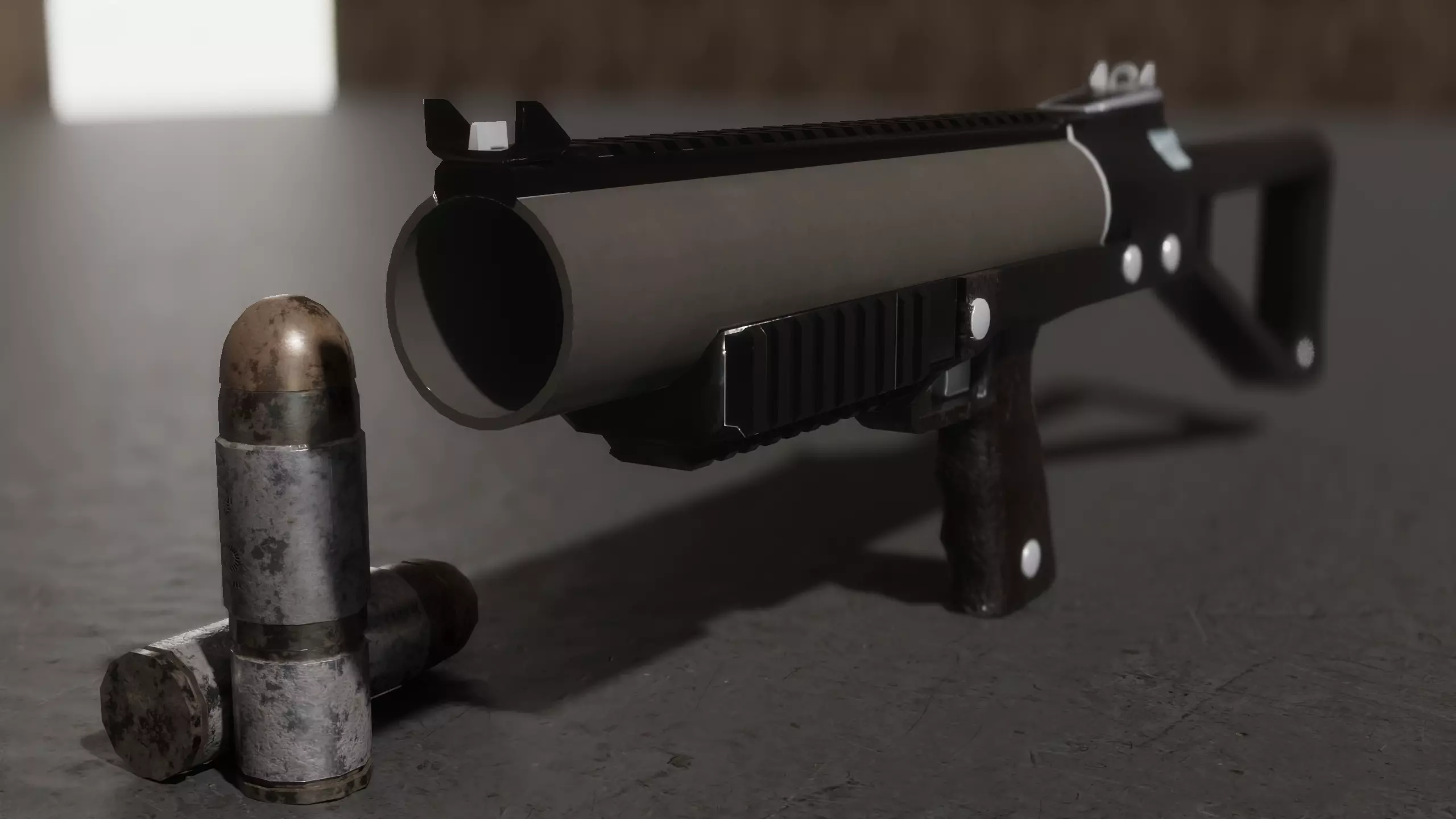 Grenade Launcher GL37 - Game-Ready Free low-poly 3D model