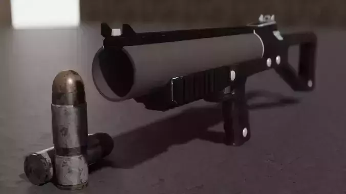Grenade Launcher GL37 - Game-Ready