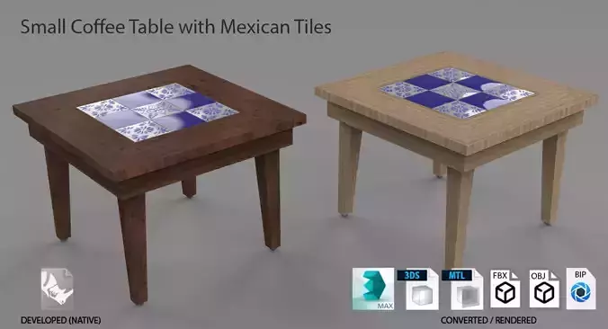 Small coffee table with Tiles