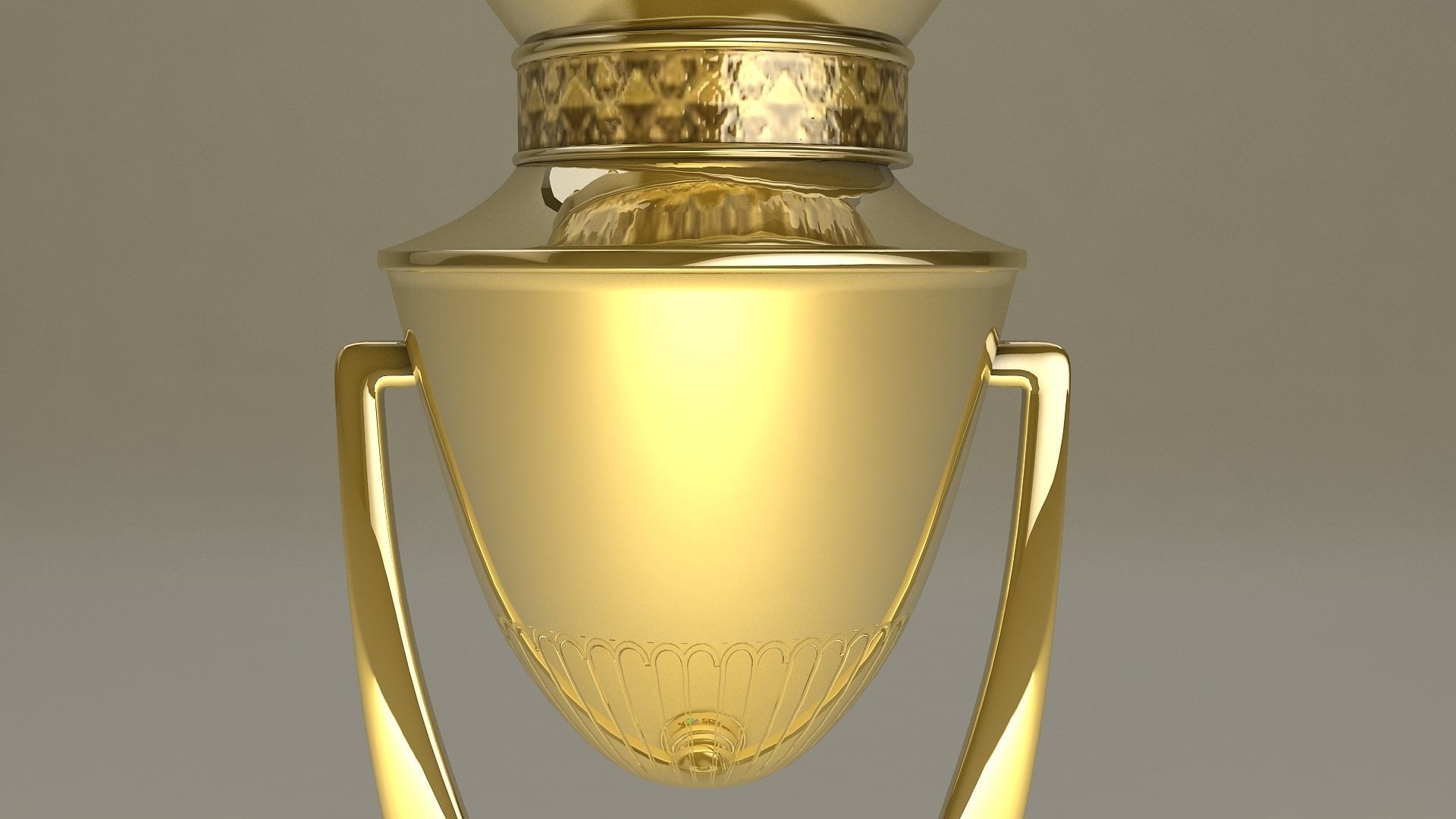 Trophy golden 3D model_3