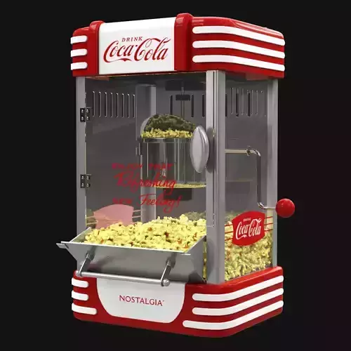 Nostalgia Coca Cola Ounce Kettle Popcorn Maker 3D model Nostalgia Coca Cola Ounce Kettle Popcorn Maker 3D model