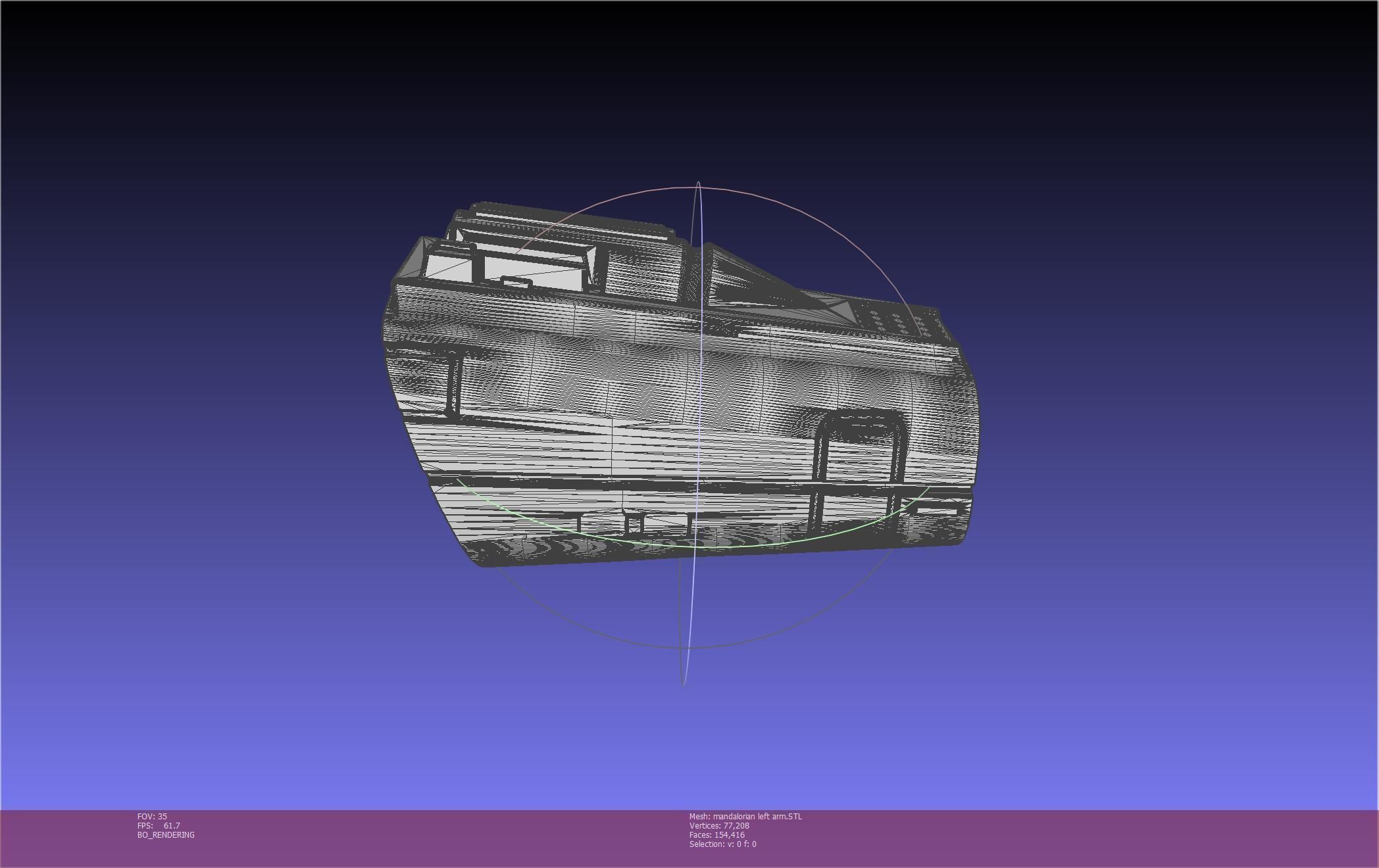Star Wars Mandalorian Beskar Armor Left Arm Whistling Birds 3D print model_57