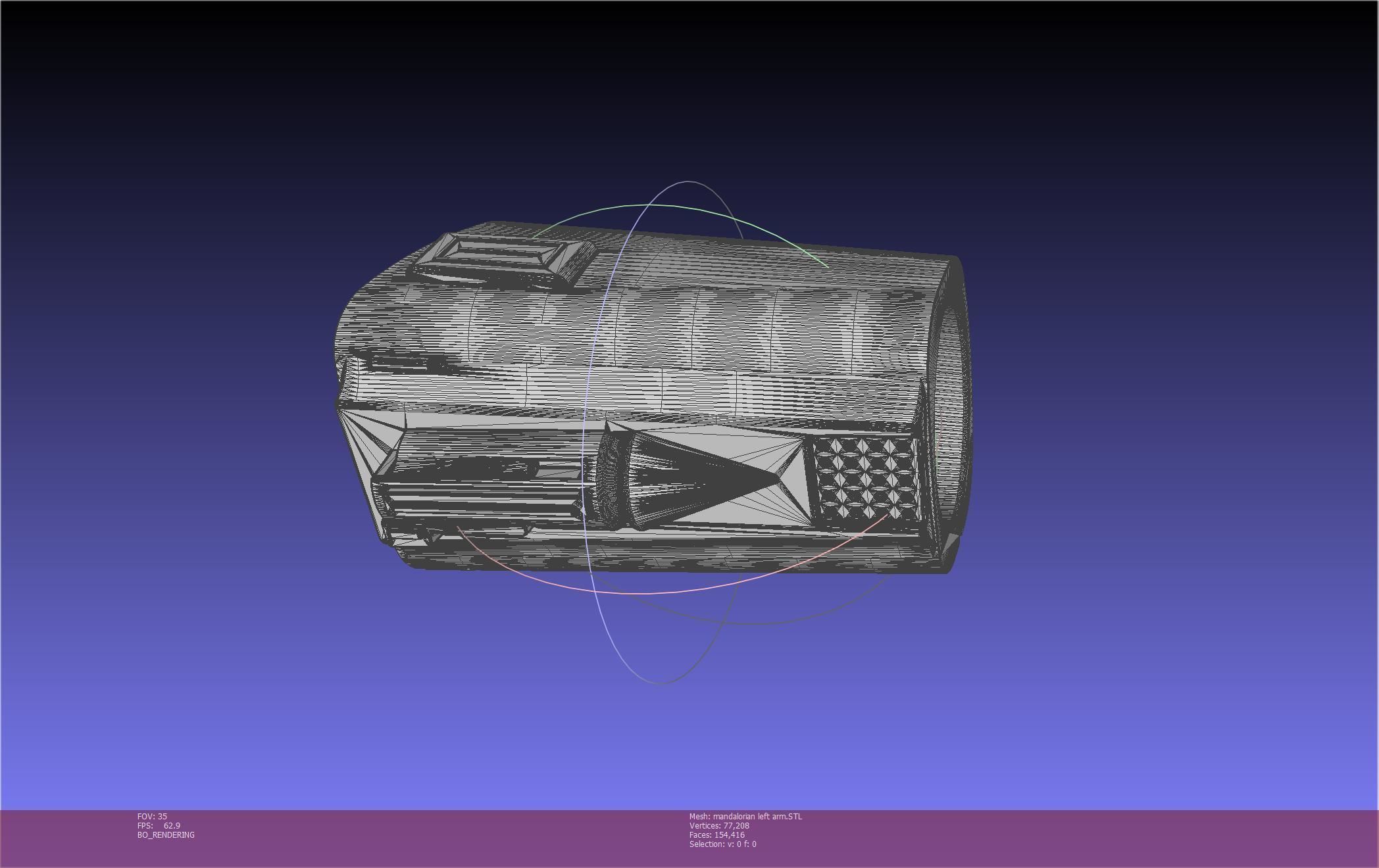 Star Wars Mandalorian Beskar Armor Left Arm Whistling Birds 3D print model_22