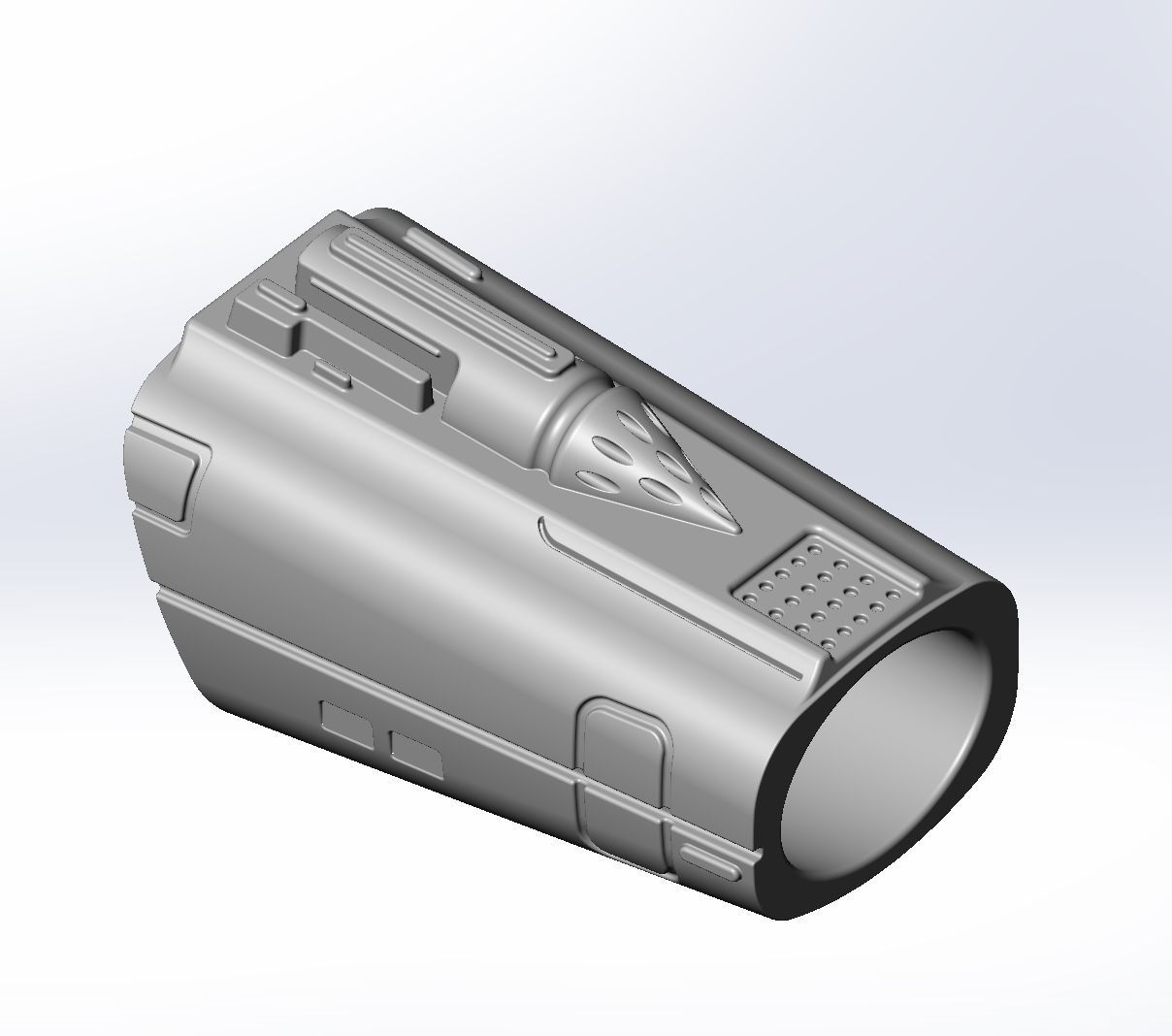 Star Wars Mandalorian Beskar Armor Left Arm Whistling Birds 3D print model_1