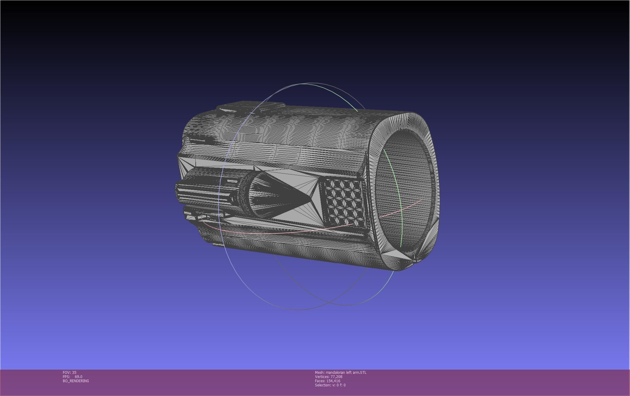 Star Wars Mandalorian Beskar Armor Left Arm Whistling Birds 3D print model_35