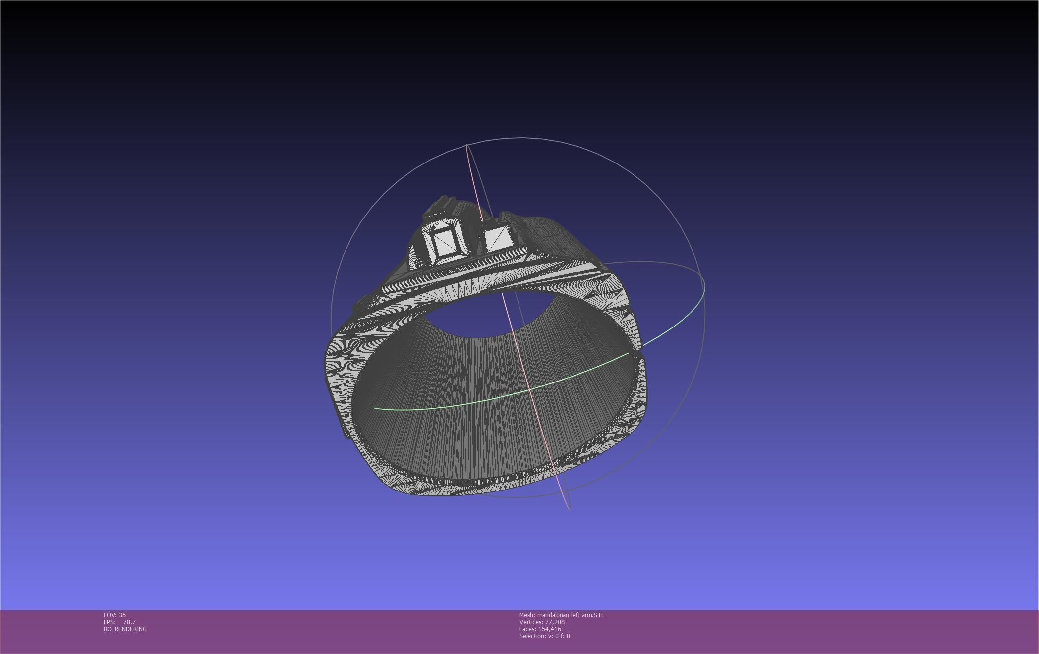 Star Wars Mandalorian Beskar Armor Left Arm Whistling Birds 3D print model_41