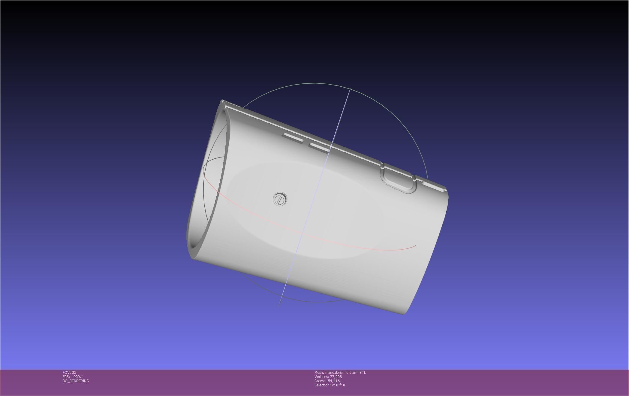 Star Wars Mandalorian Beskar Armor Left Arm Whistling Birds 3D print model_113