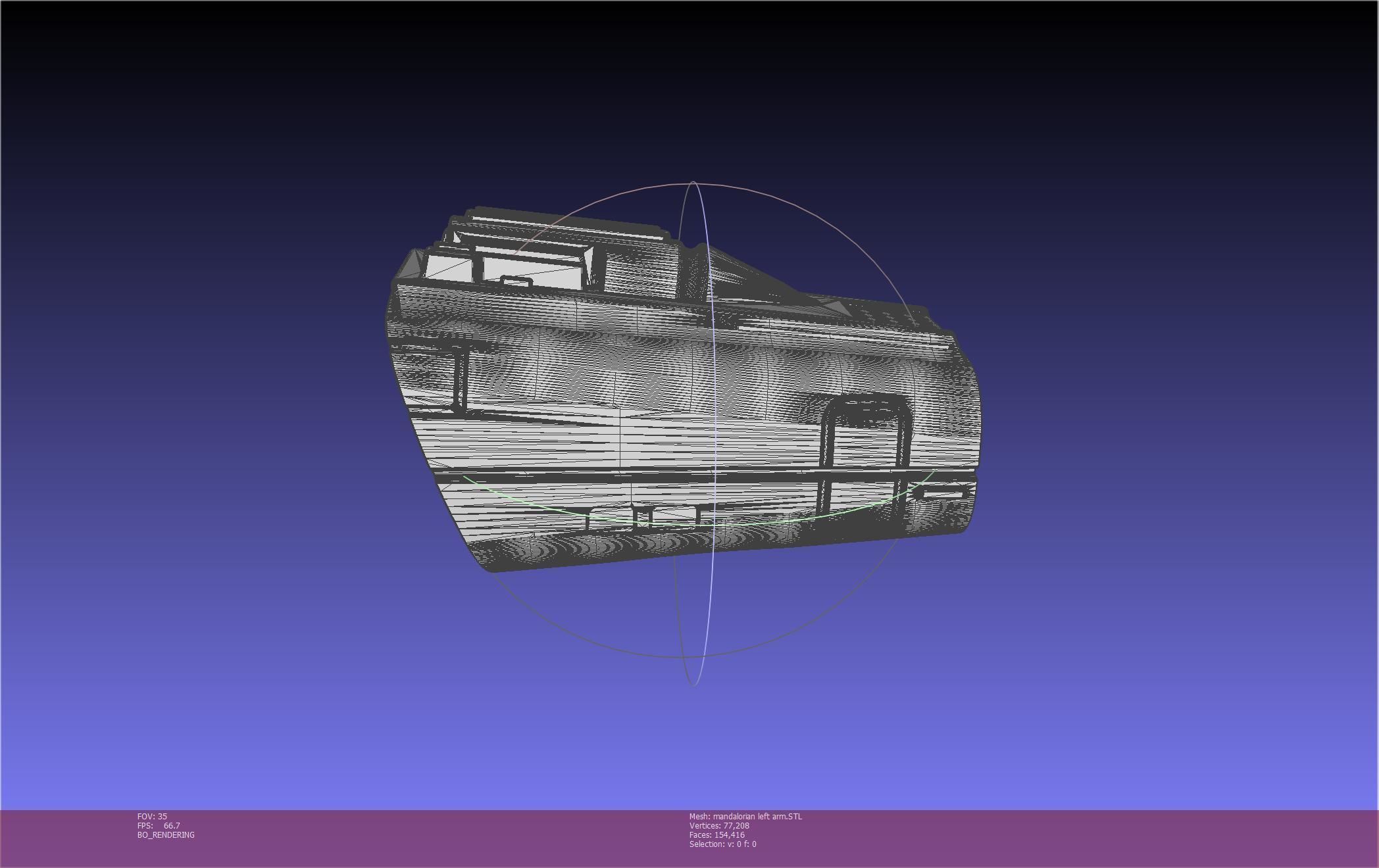 Star Wars Mandalorian Beskar Armor Left Arm Whistling Birds 3D print model_31