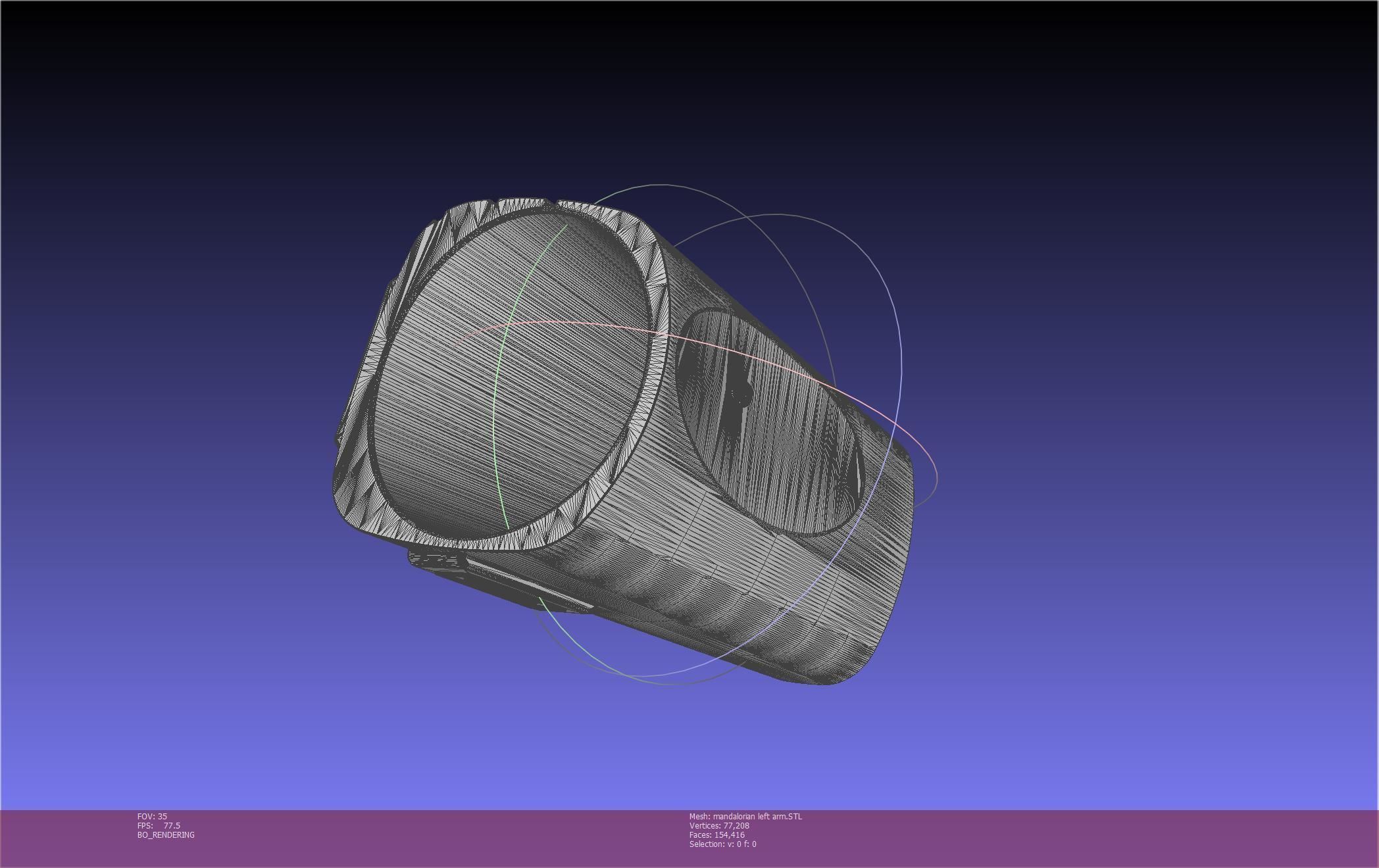 Star Wars Mandalorian Beskar Armor Left Arm Whistling Birds 3D print model_51