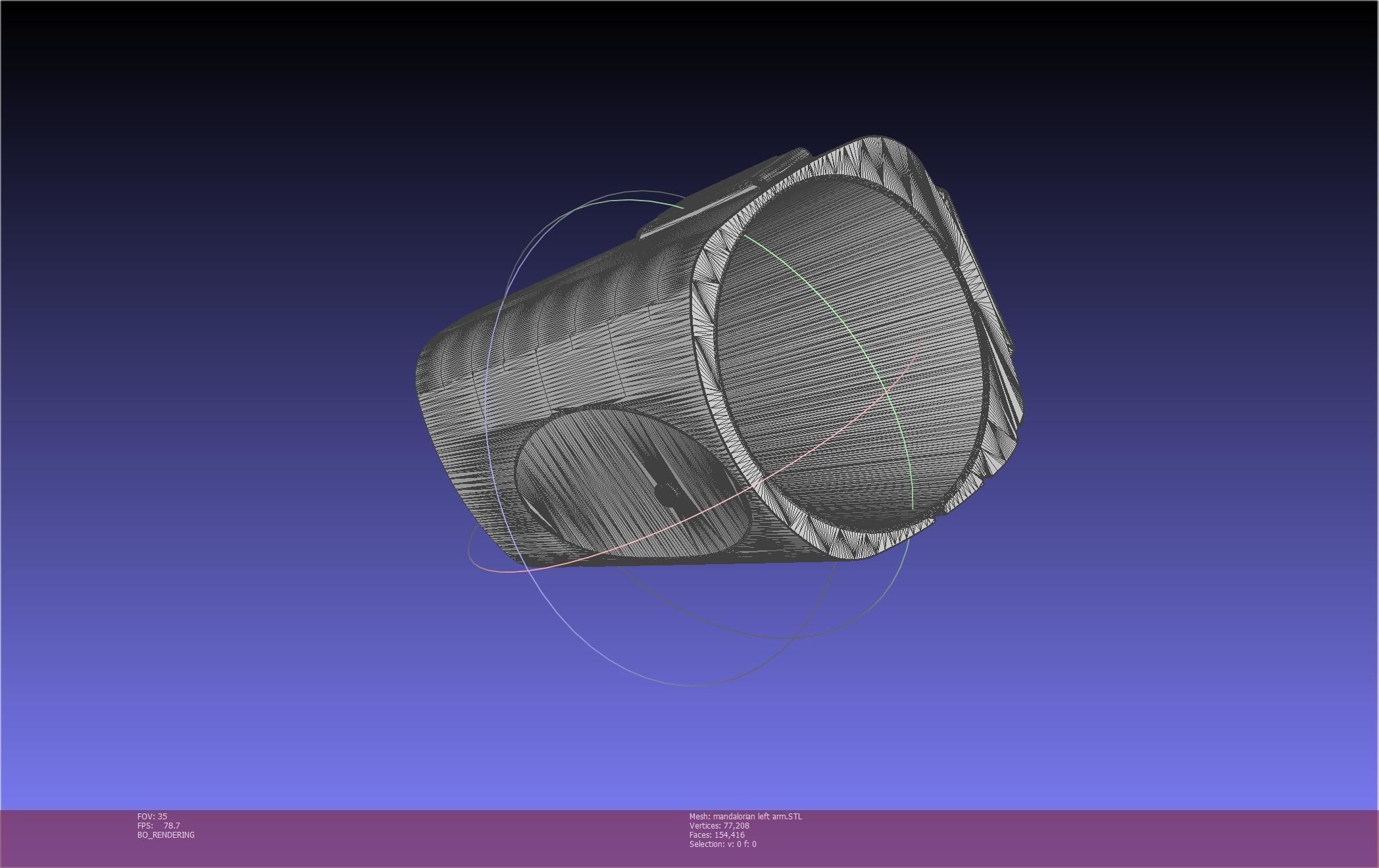 Star Wars Mandalorian Beskar Armor Left Arm Whistling Birds 3D print model_27