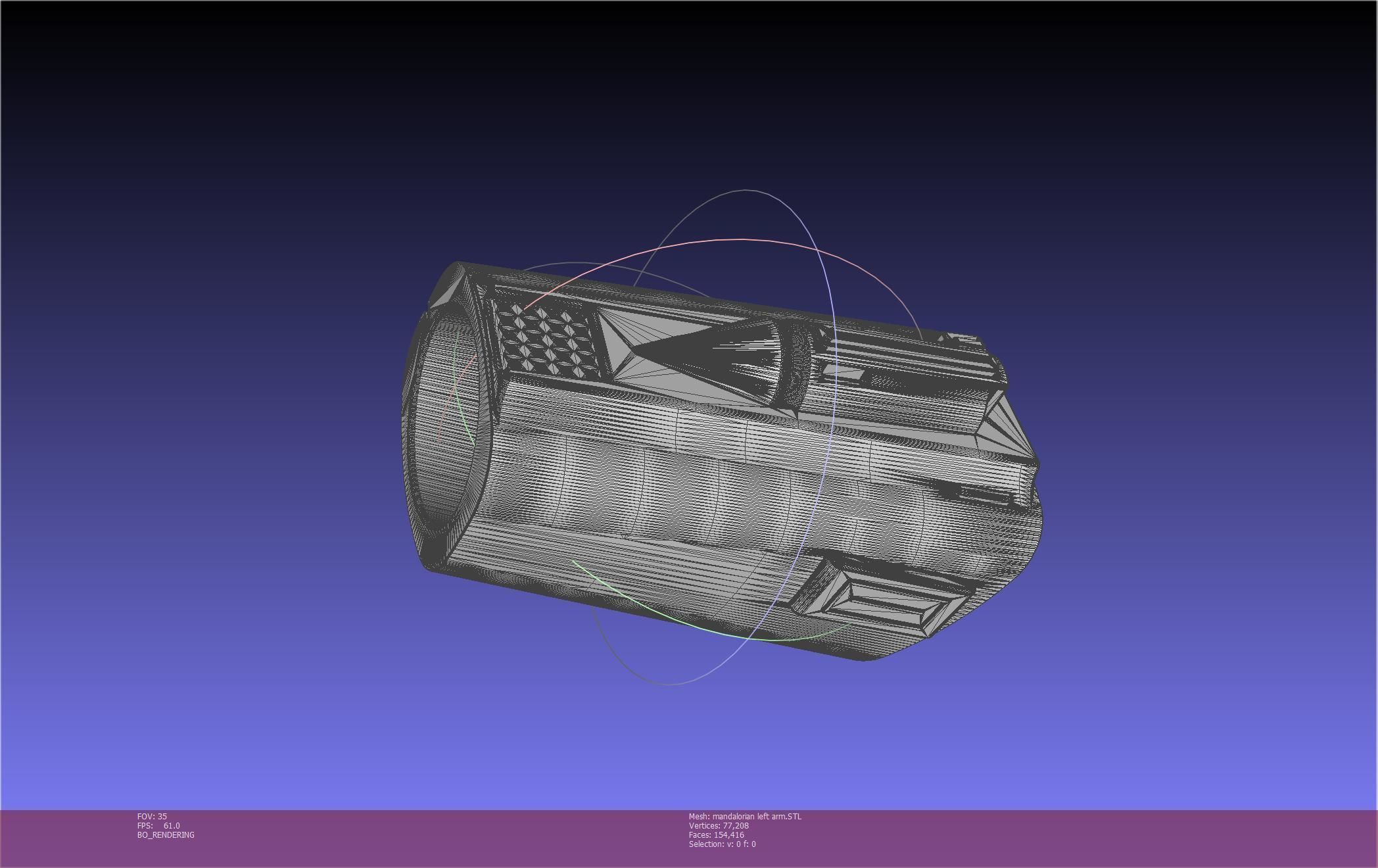 Star Wars Mandalorian Beskar Armor Left Arm Whistling Birds 3D print model_52