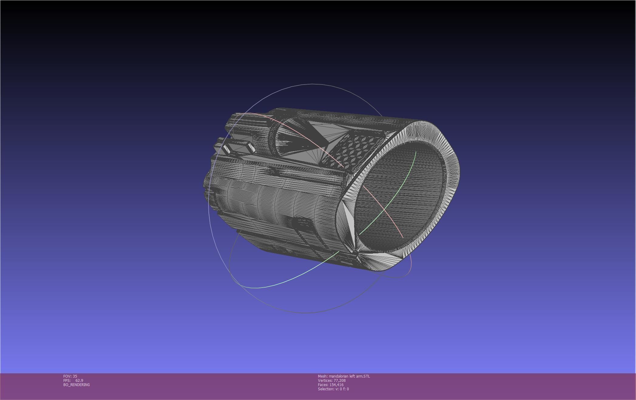Star Wars Mandalorian Beskar Armor Left Arm Whistling Birds 3D print model_18