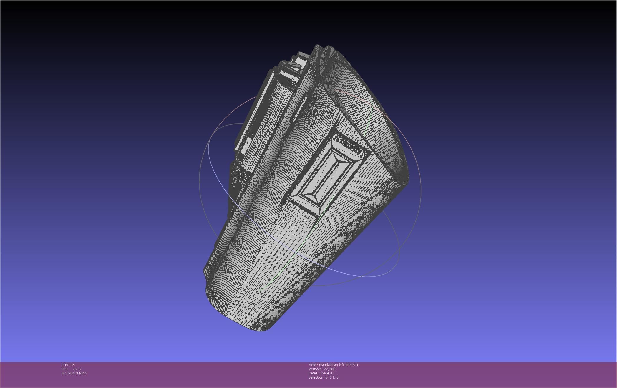 Star Wars Mandalorian Beskar Armor Left Arm Whistling Birds 3D print model_65