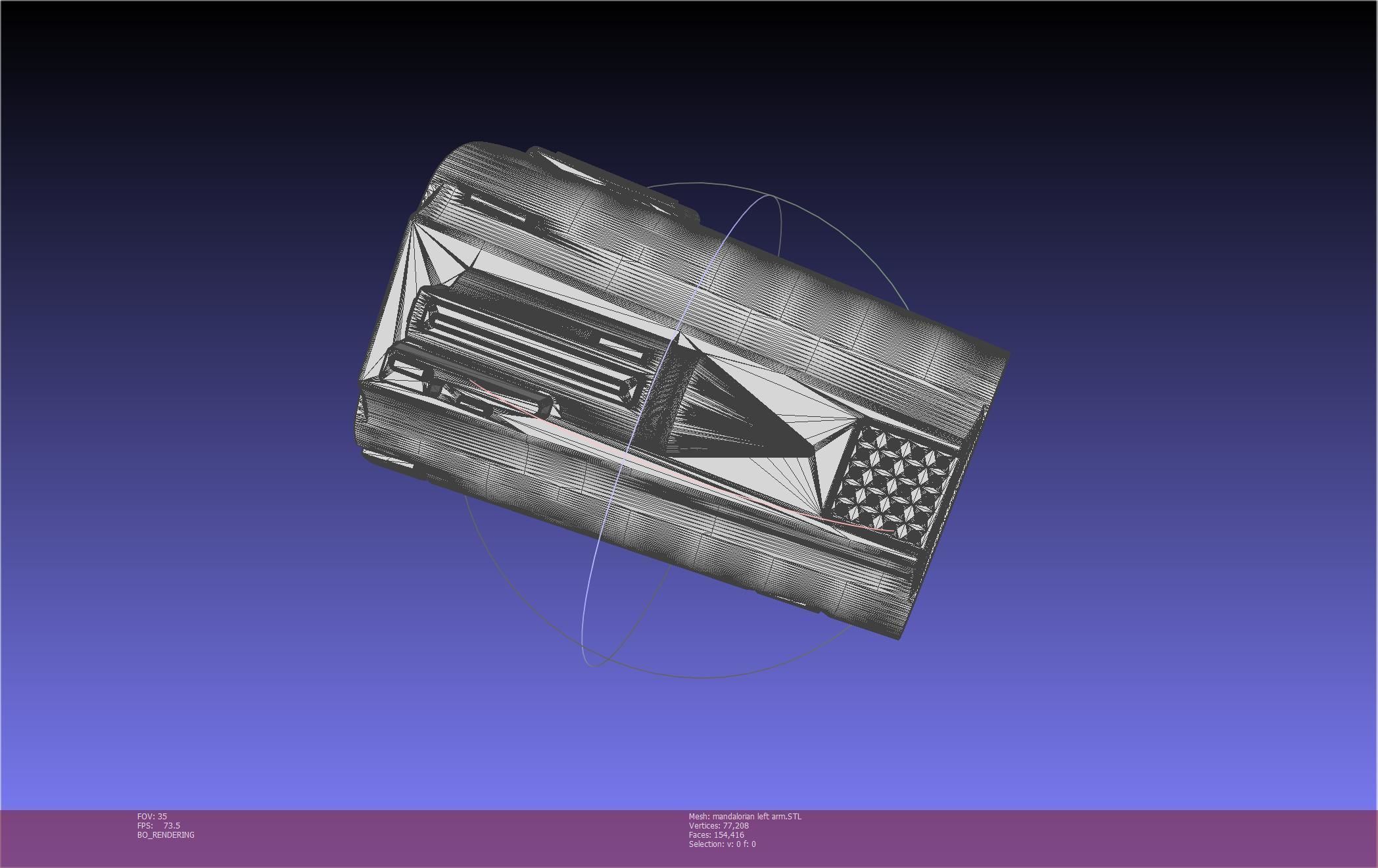 Star Wars Mandalorian Beskar Armor Left Arm Whistling Birds 3D print model_49