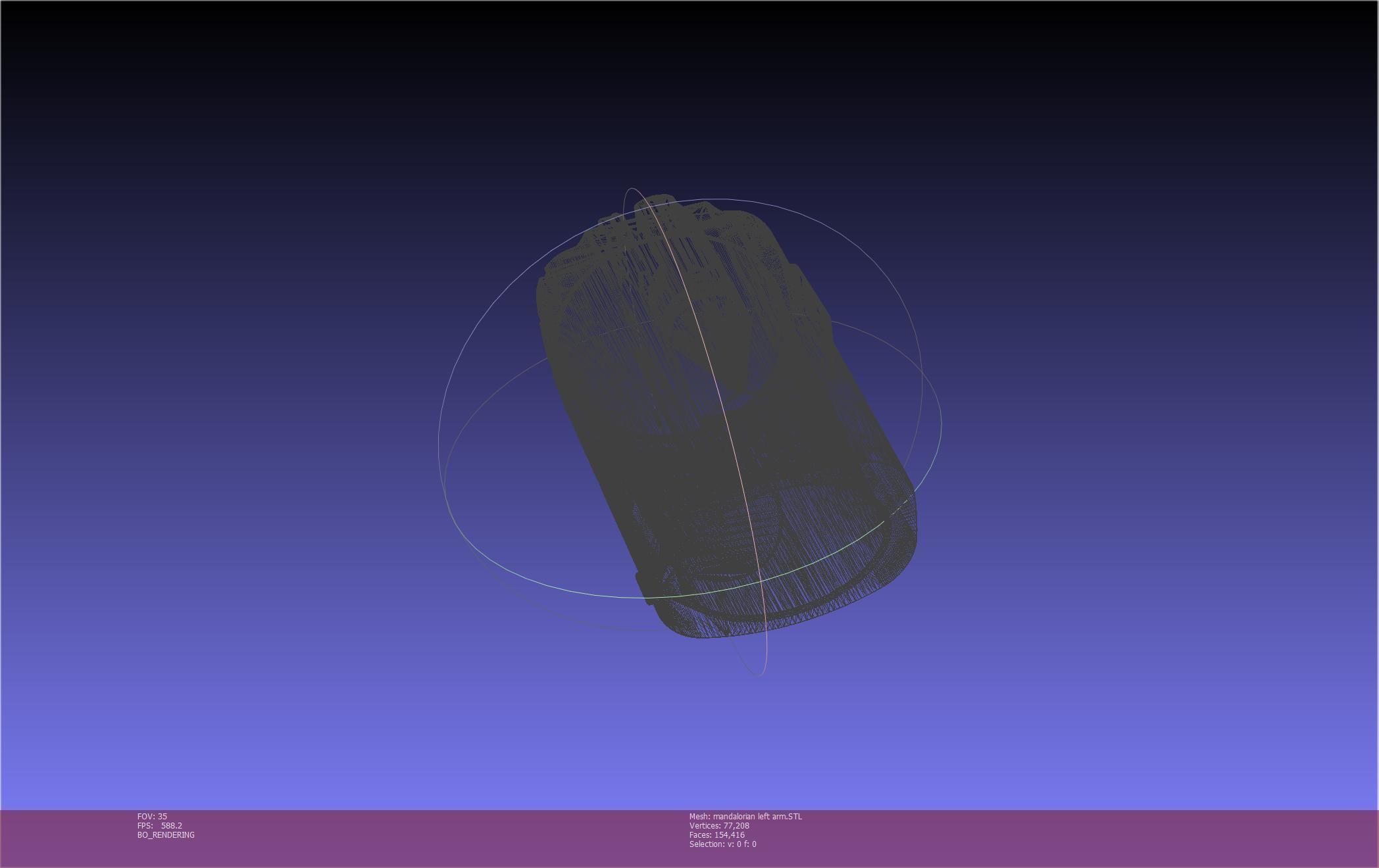 Star Wars Mandalorian Beskar Armor Left Arm Whistling Birds 3D print model_145