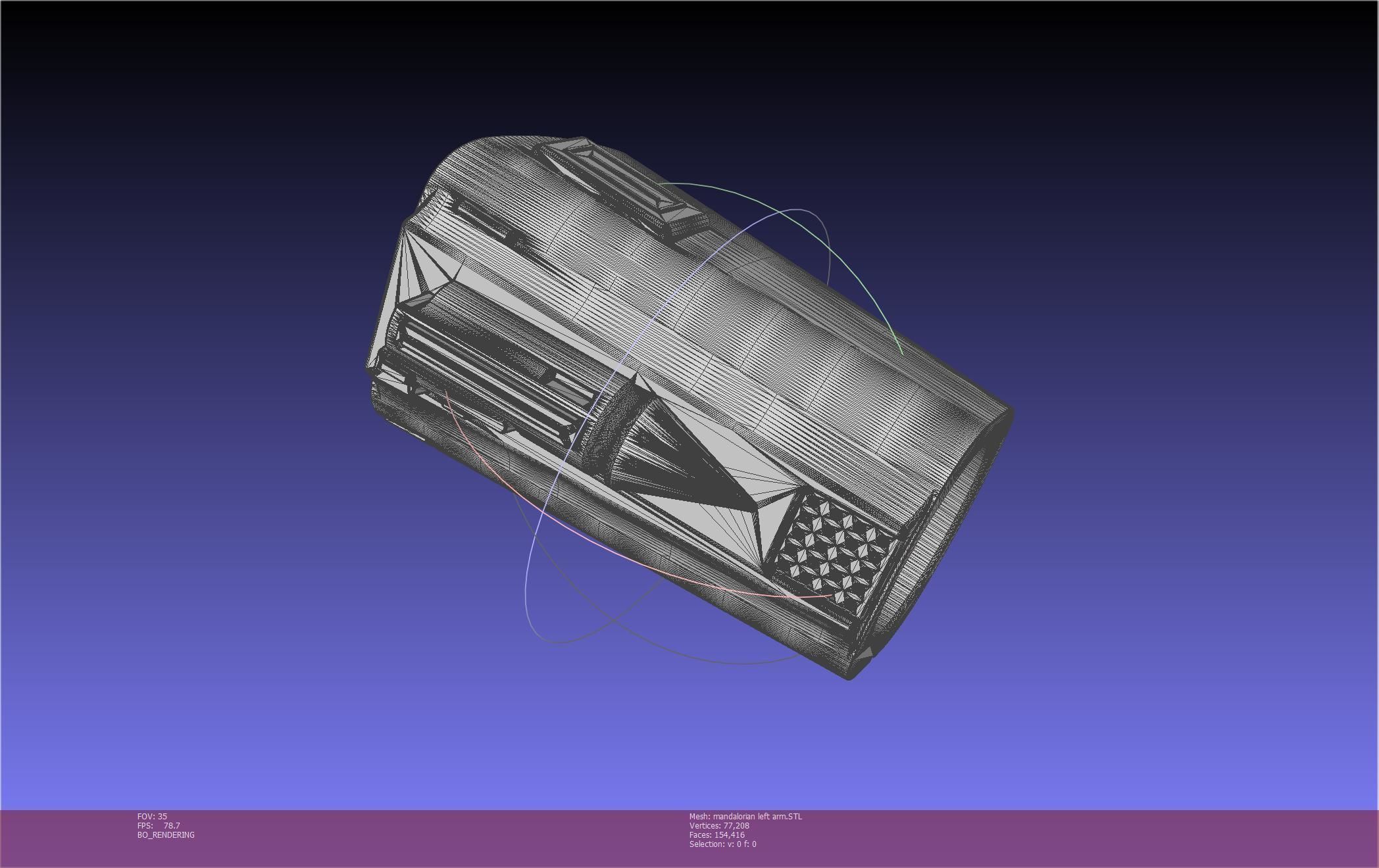Star Wars Mandalorian Beskar Armor Left Arm Whistling Birds 3D print model_45