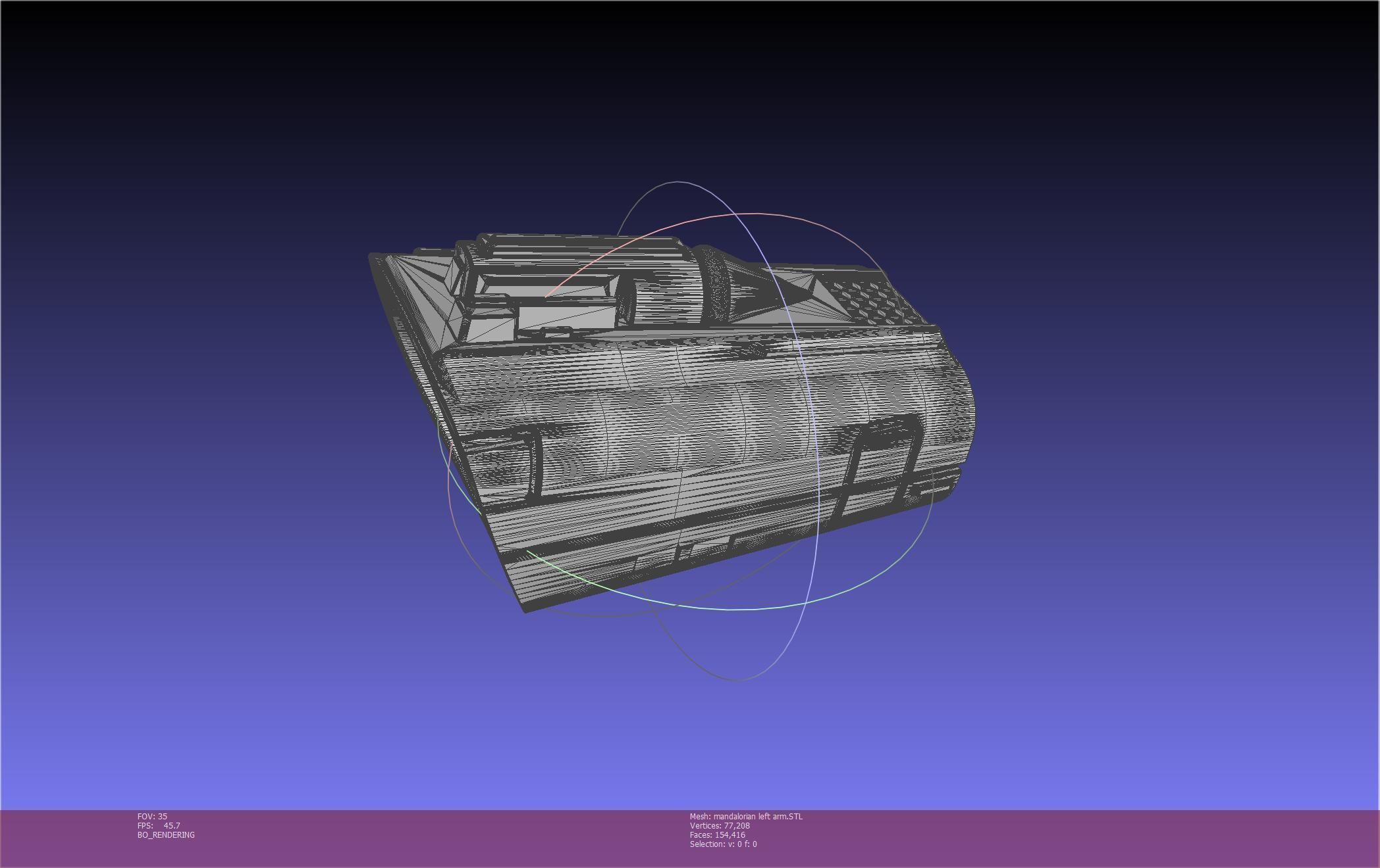 Star Wars Mandalorian Beskar Armor Left Arm Whistling Birds 3D print model_59