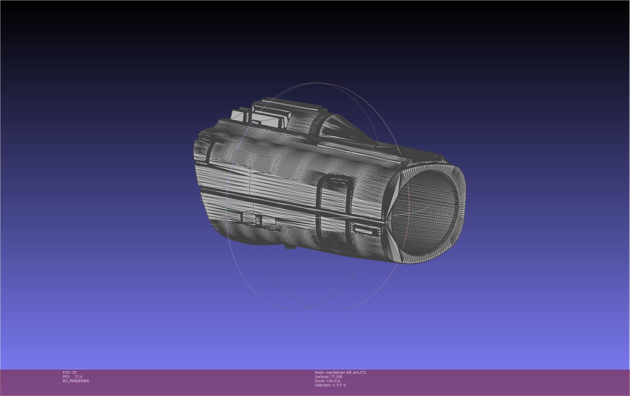 Star Wars Mandalorian Beskar Armor Left Arm Whistling Birds 3D print model_56