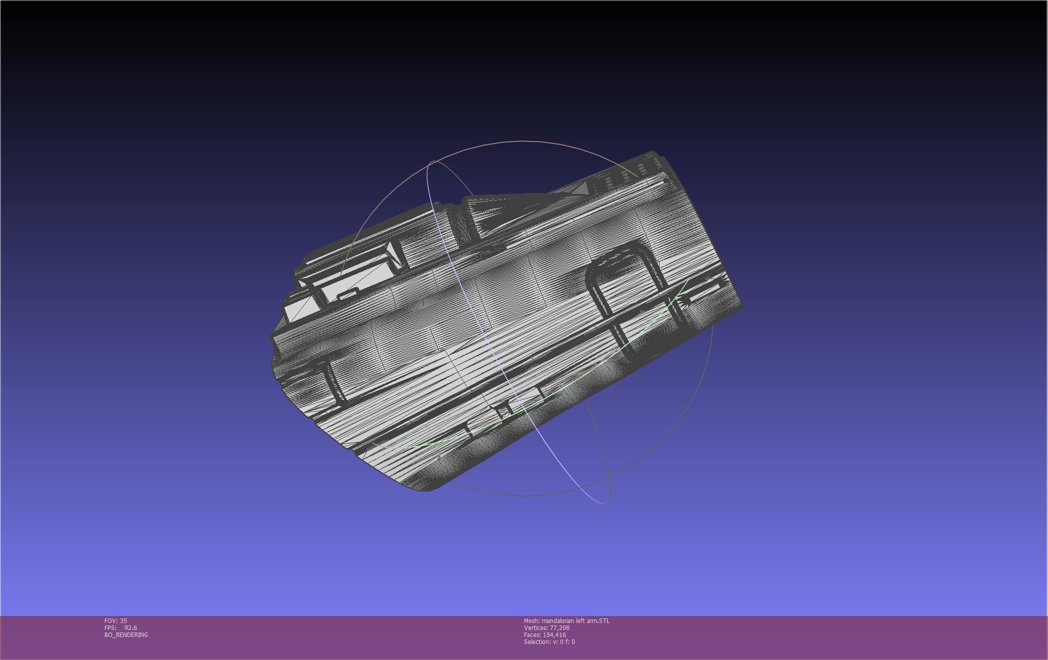 Star Wars Mandalorian Beskar Armor Left Arm Whistling Birds 3D print model_66