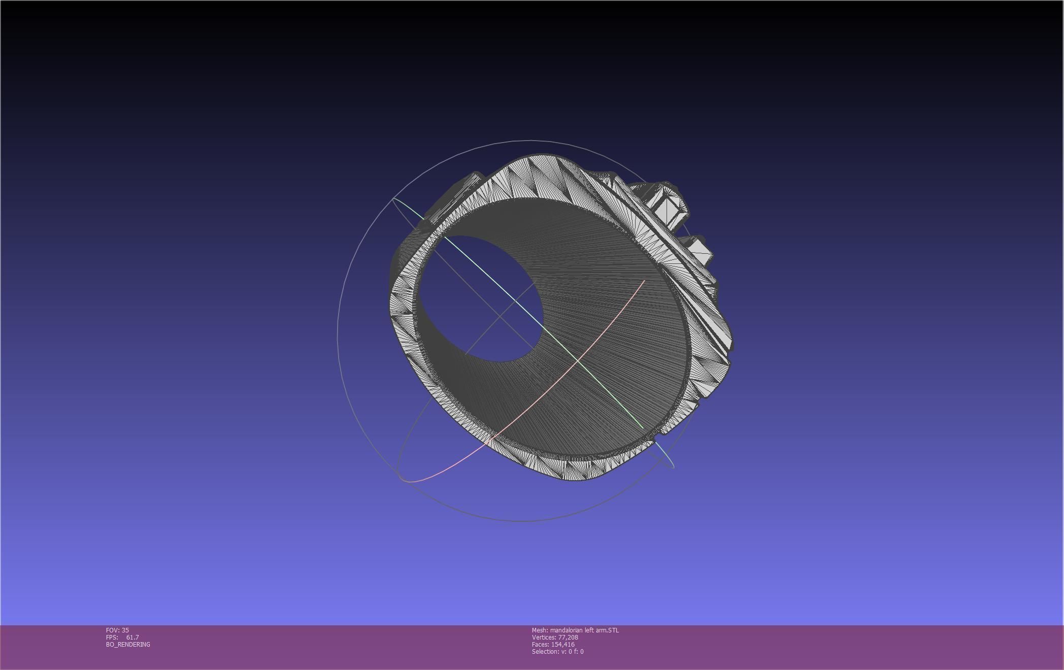 Star Wars Mandalorian Beskar Armor Left Arm Whistling Birds 3D print model_26