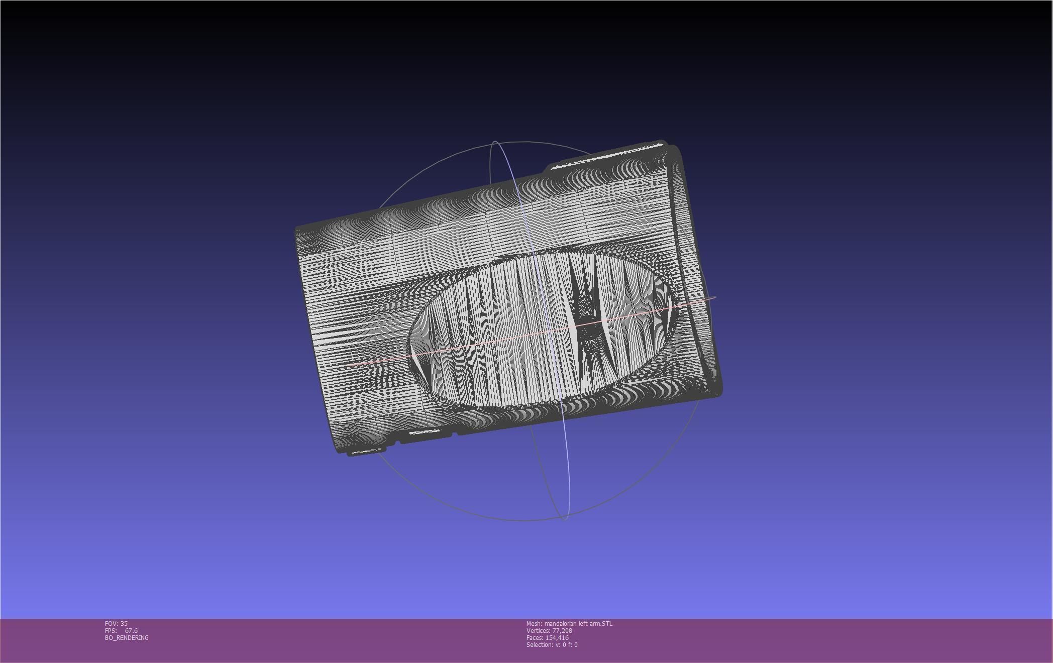 Star Wars Mandalorian Beskar Armor Left Arm Whistling Birds 3D print model_28